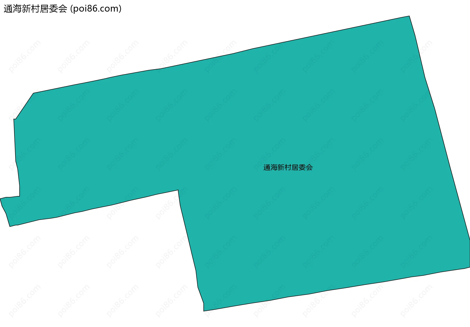 通海新村居委会边界地图