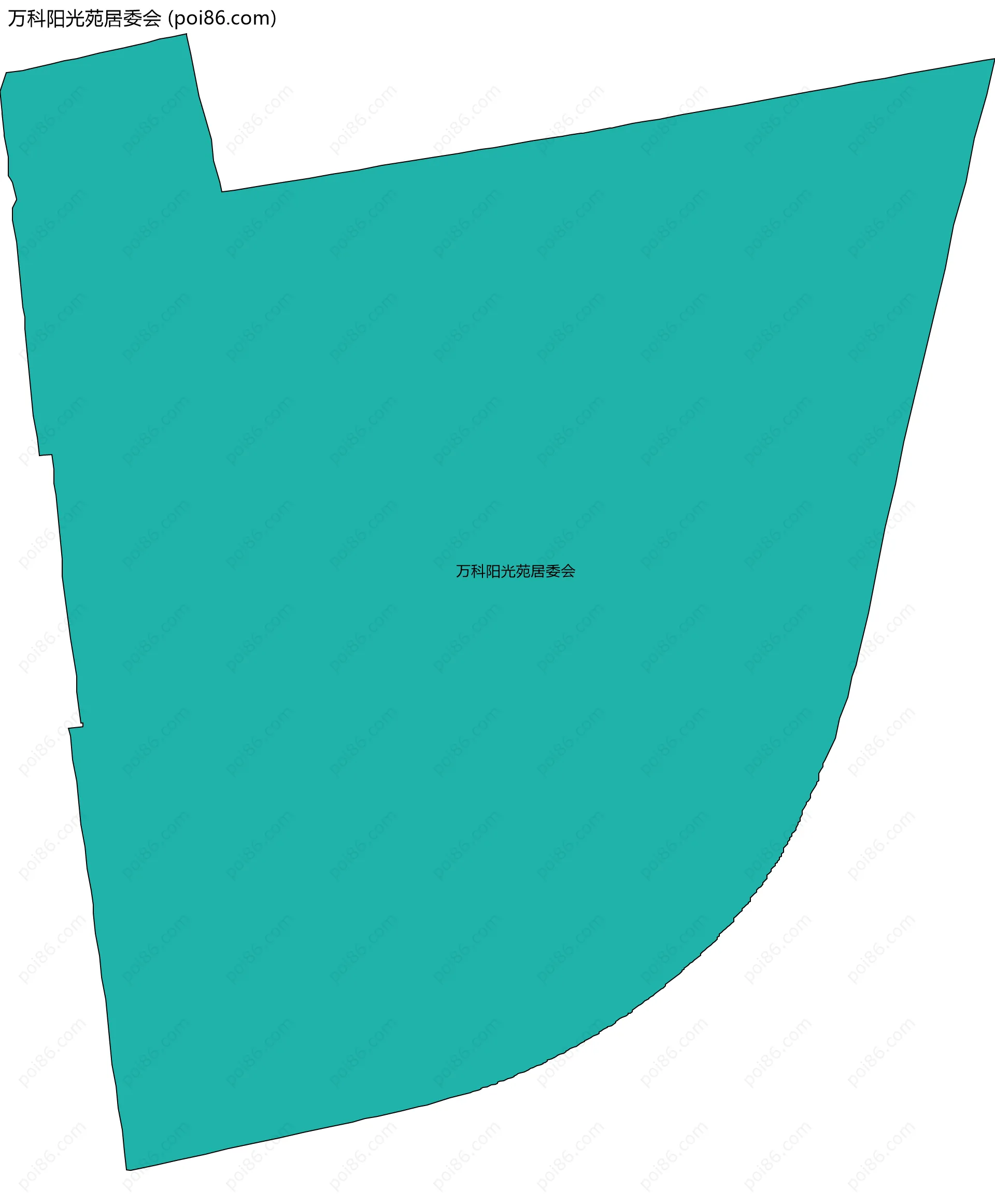 万科阳光苑居委会边界地图