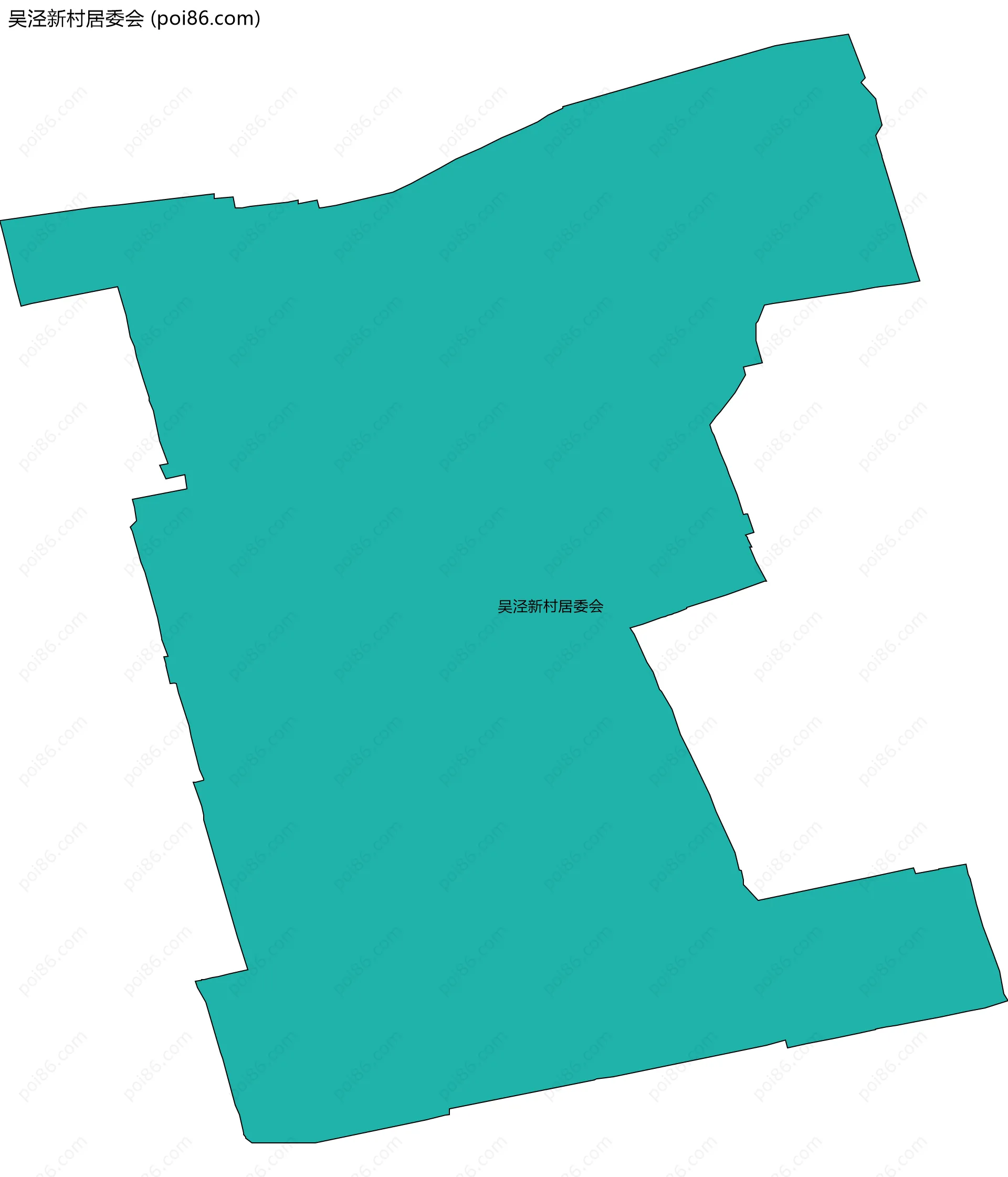 吴泾新村居委会边界地图
