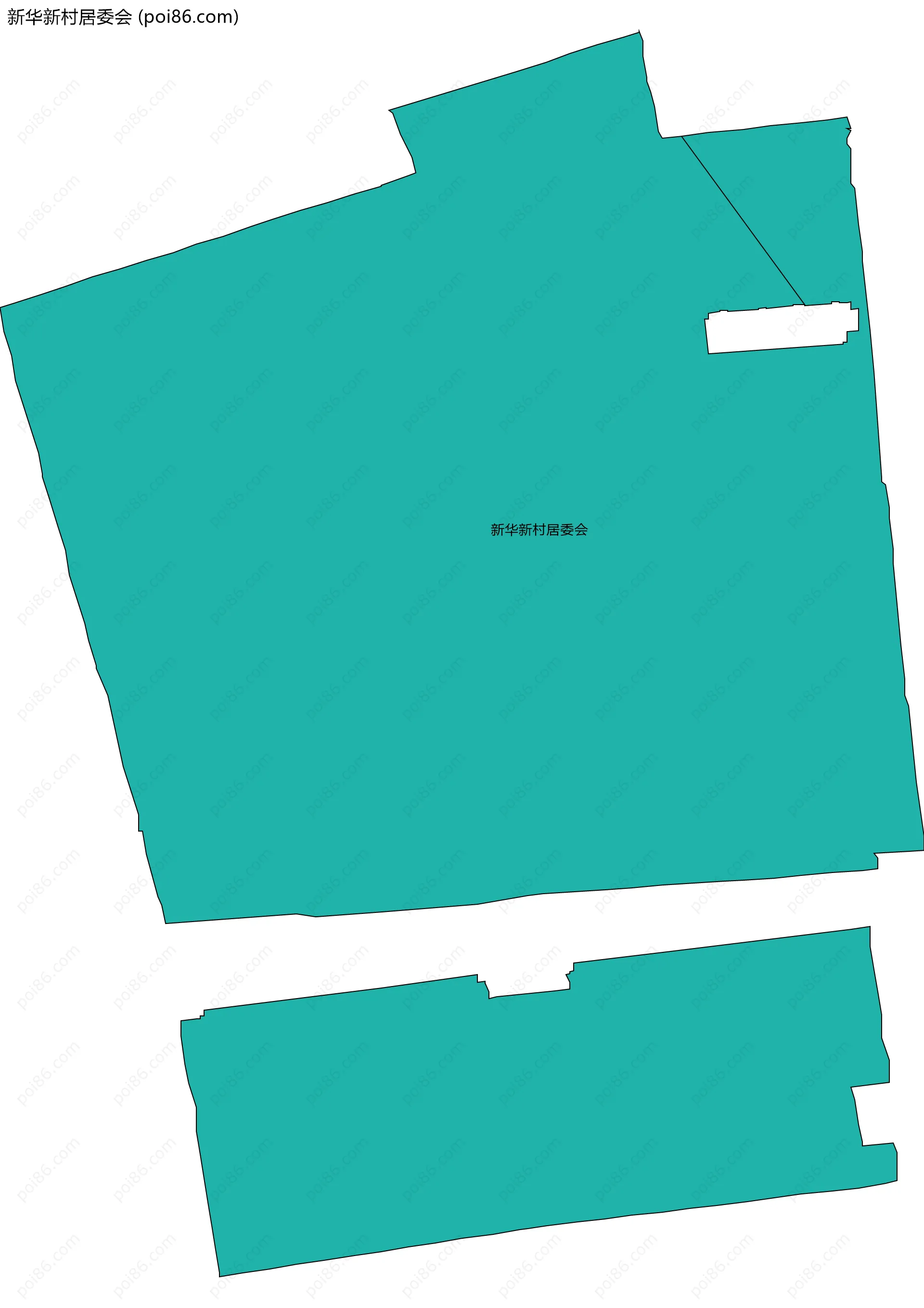 新华新村居委会边界地图