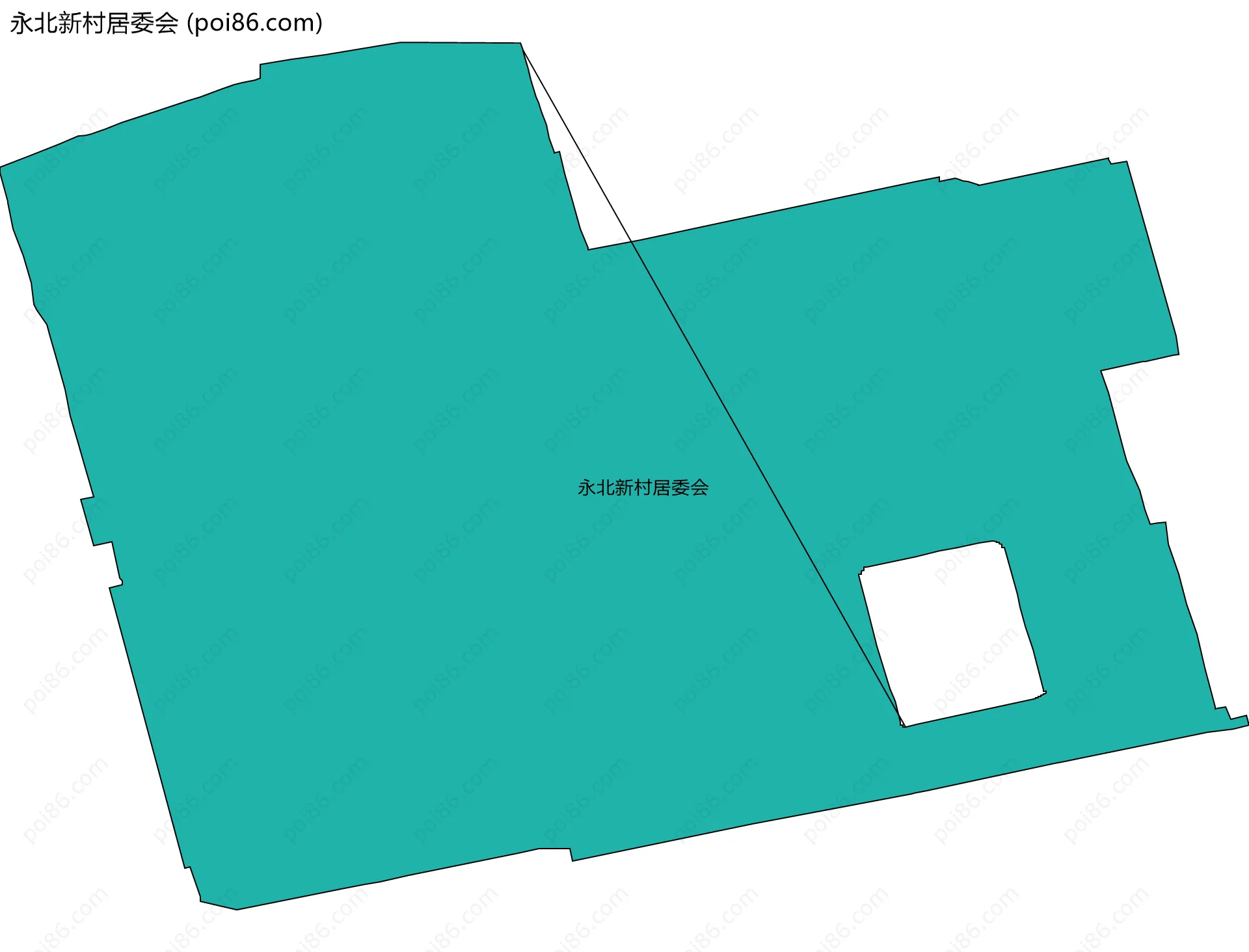 永北新村居委会边界地图