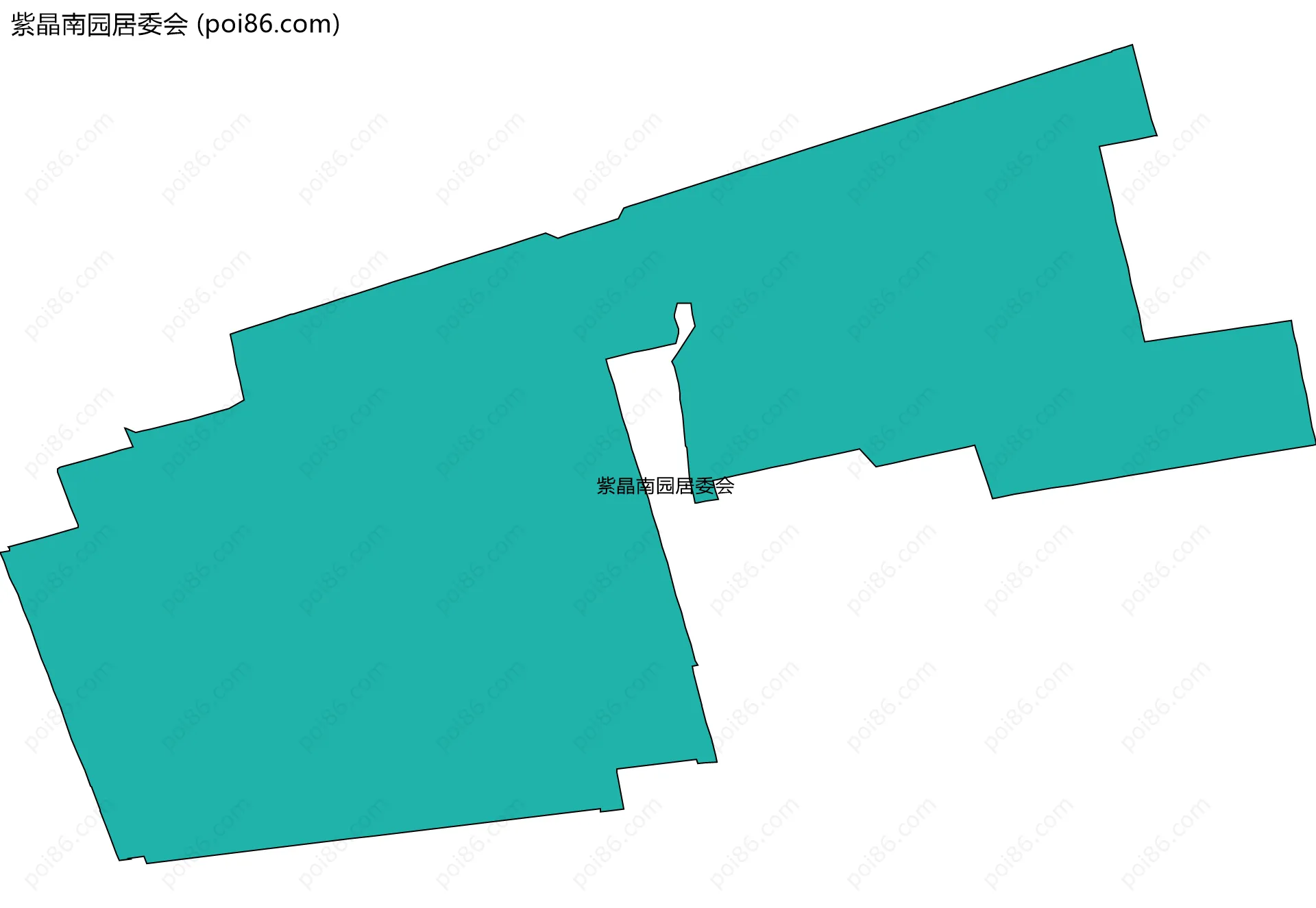 紫晶南园居委会边界地图