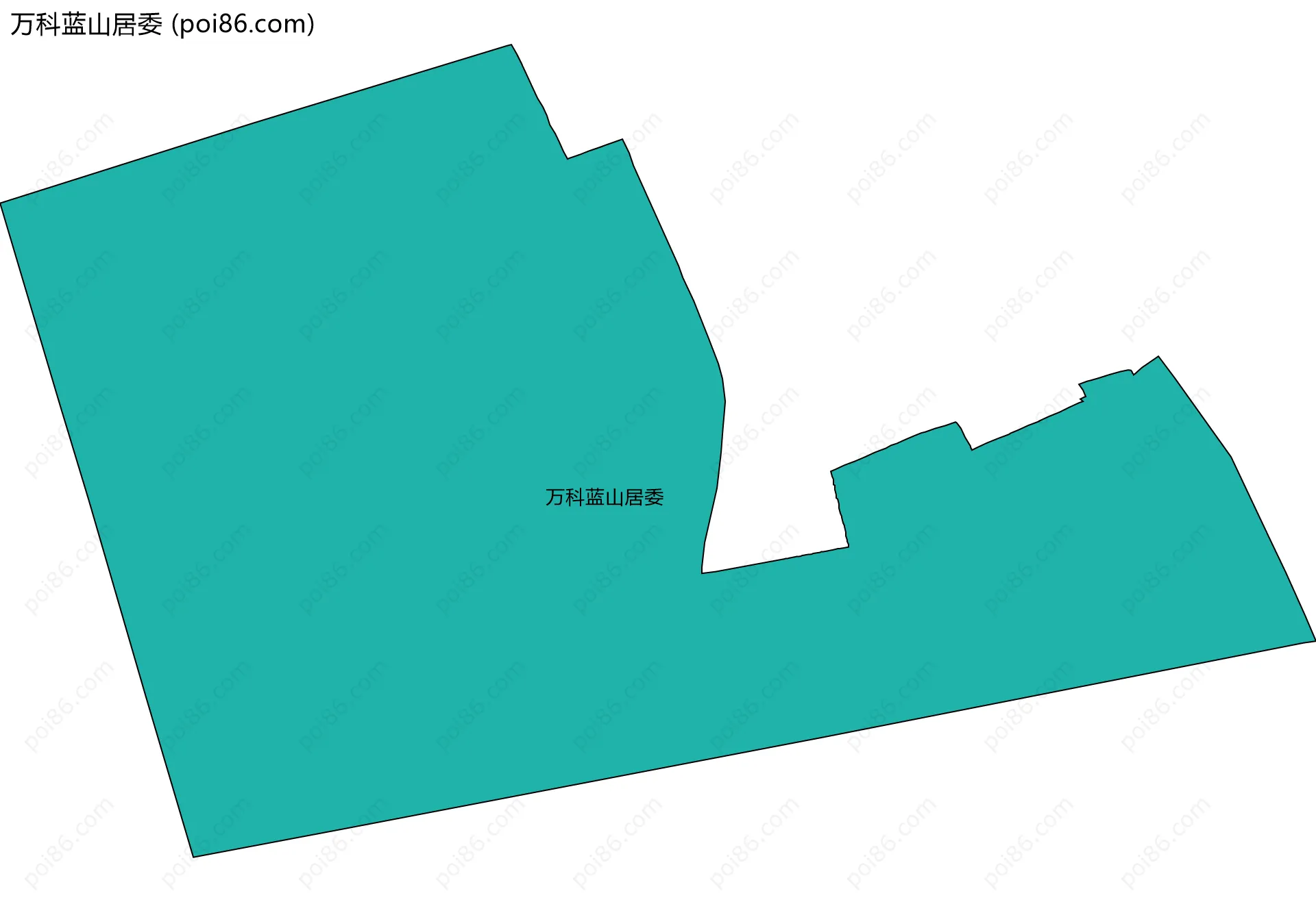 万科蓝山居委边界地图