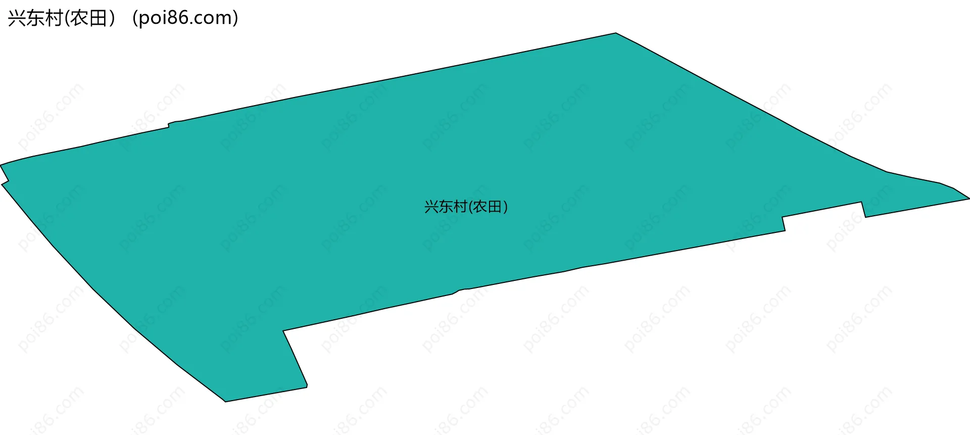 兴东村(农田）边界地图