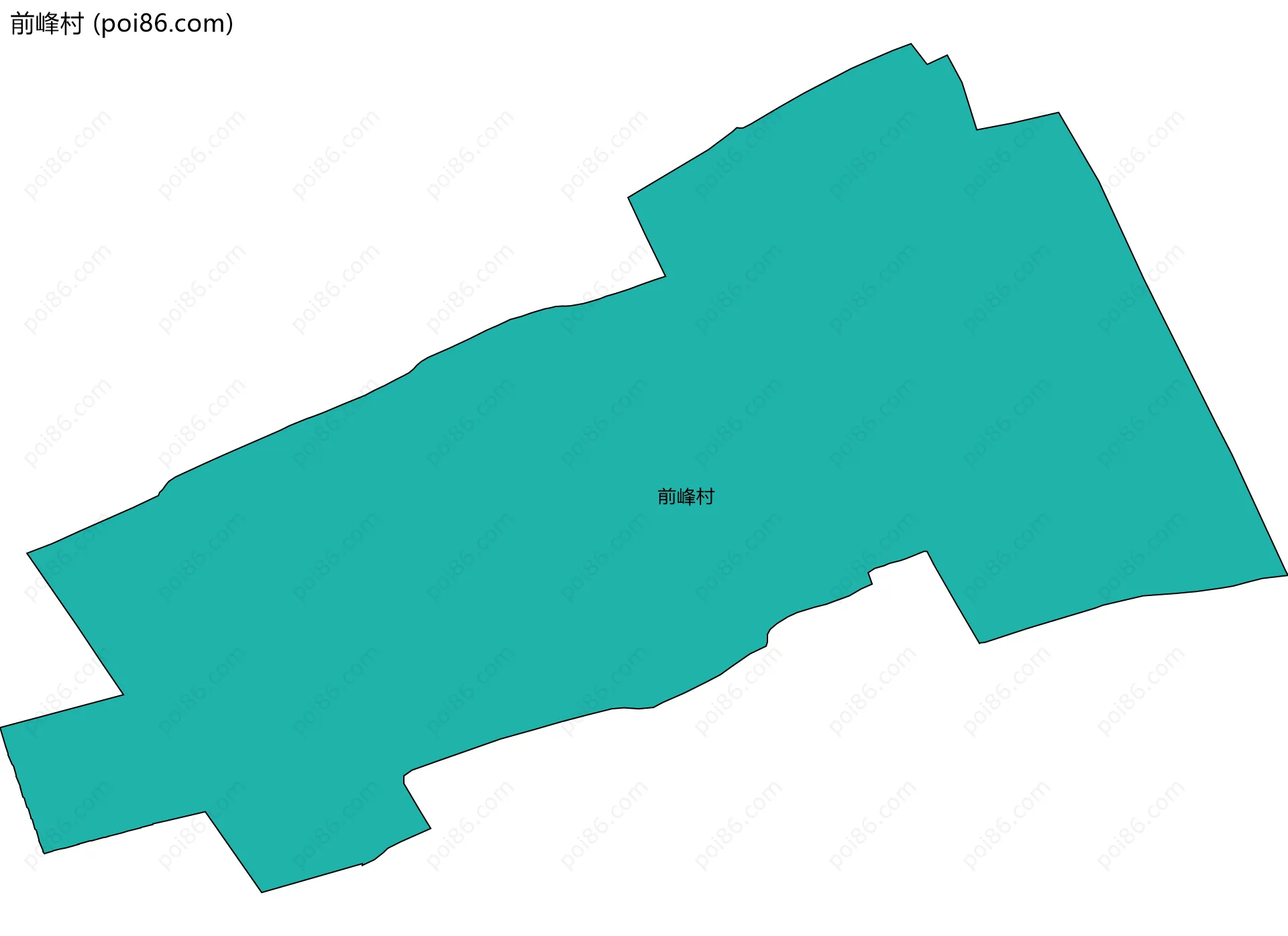 前峰村边界地图