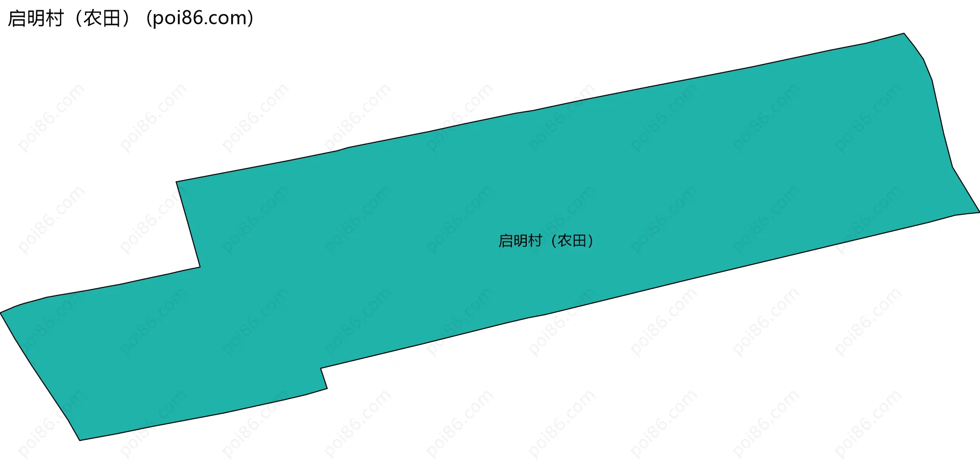 启明村（农田）边界地图