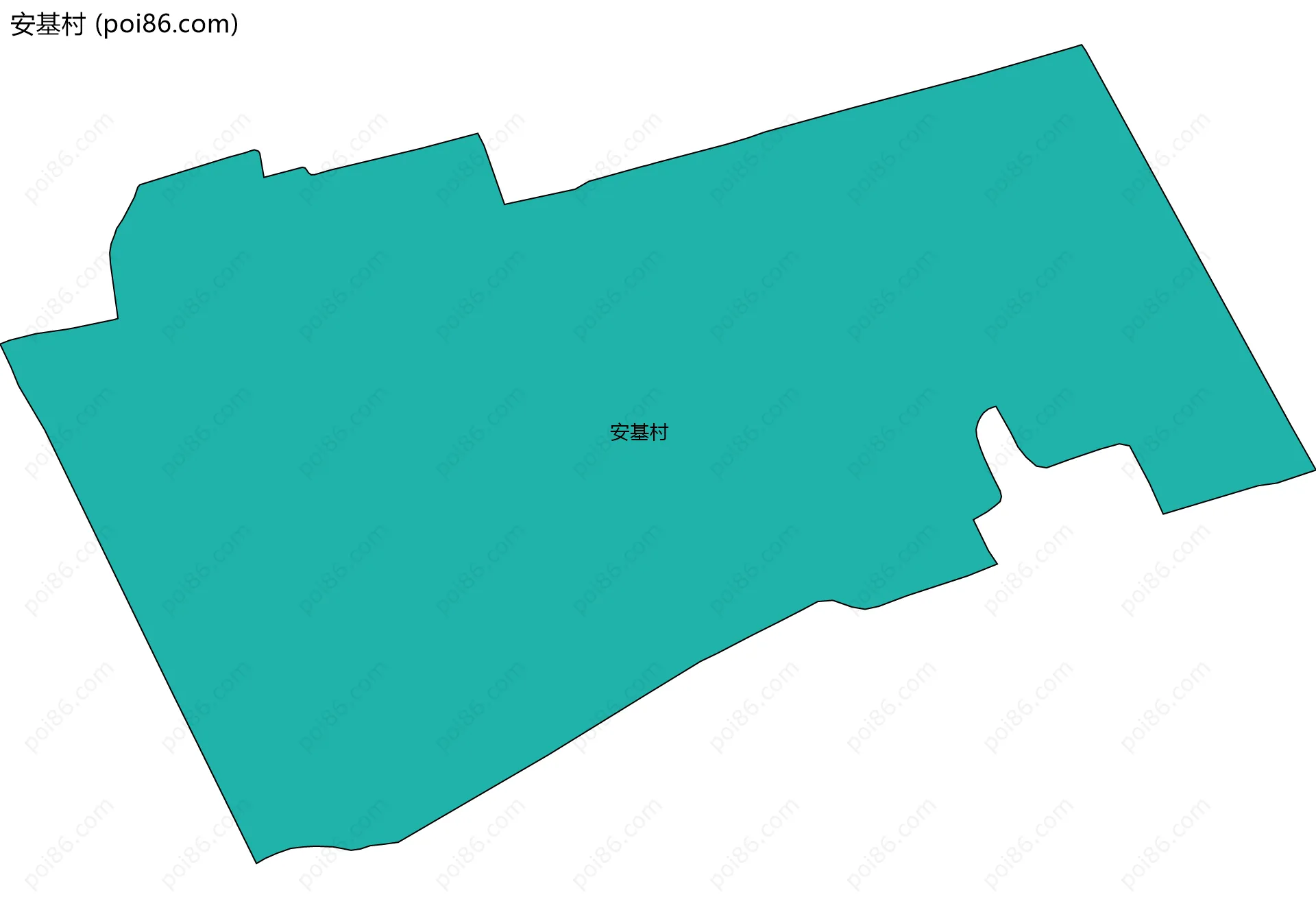 安基村边界地图
