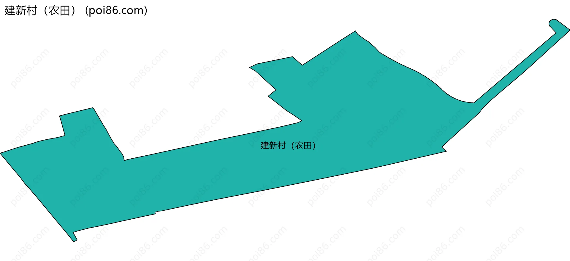 建新村（农田）边界地图