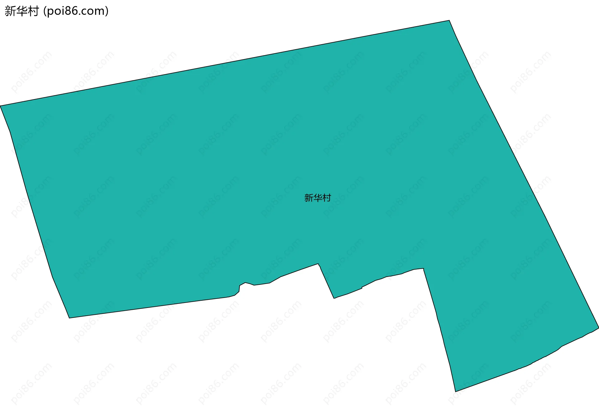 新华村边界地图