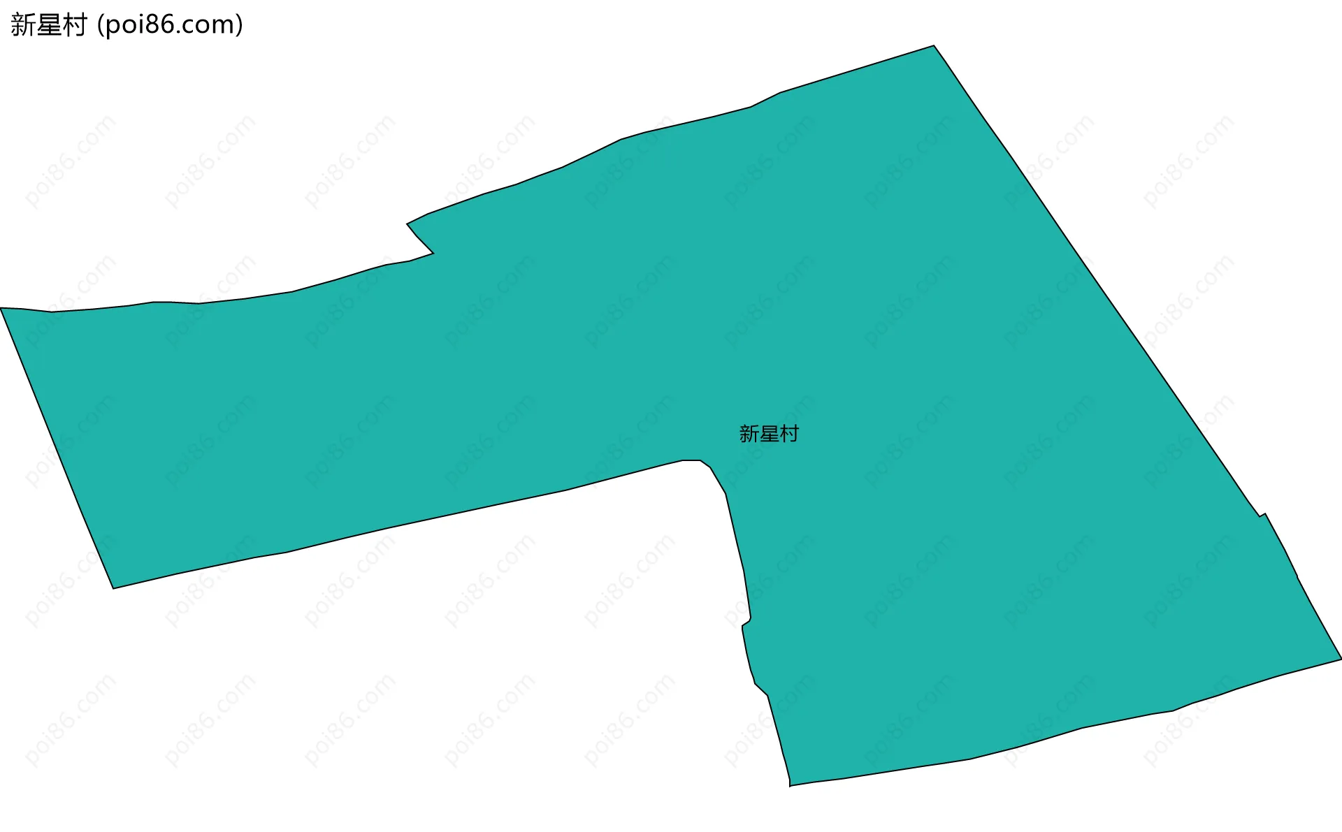 新星村边界地图