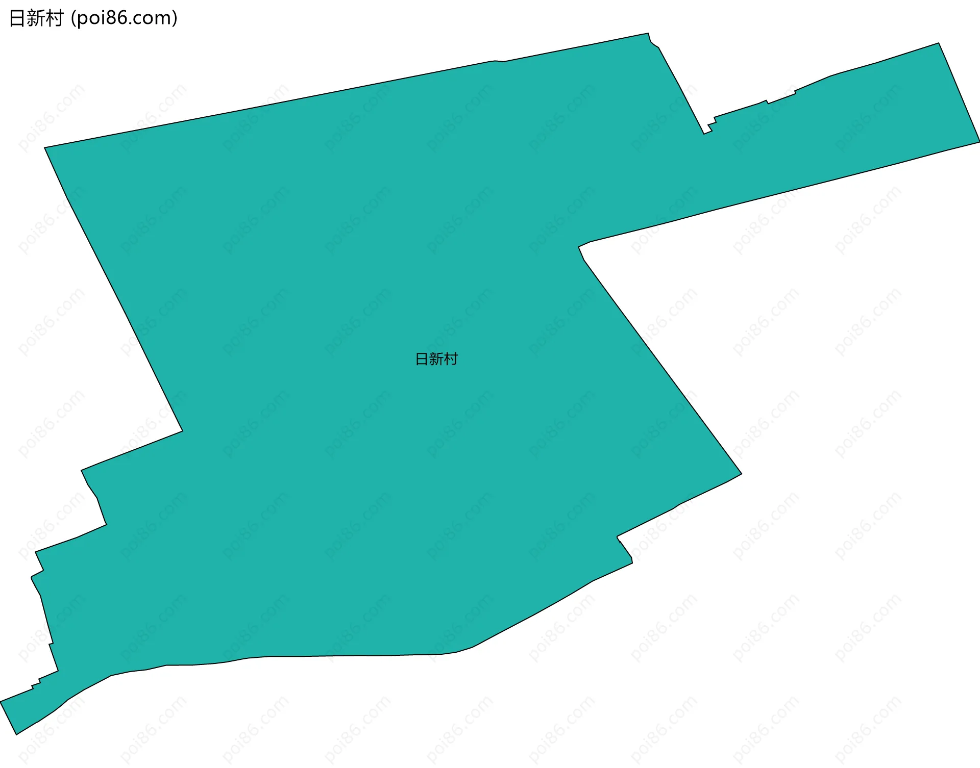 日新村边界地图
