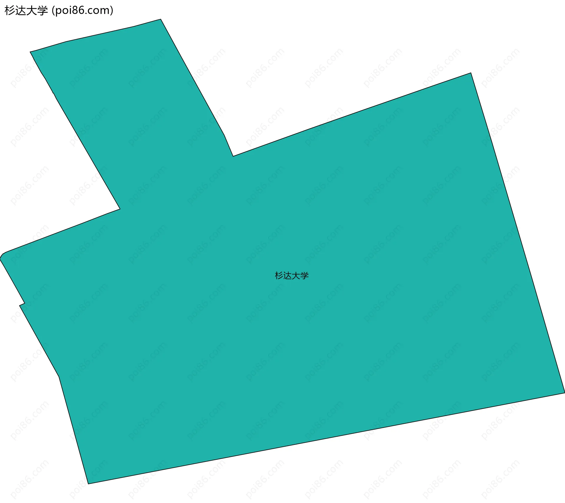 杉达大学边界地图