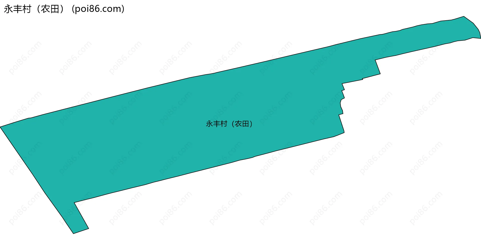 永丰村（农田）边界地图