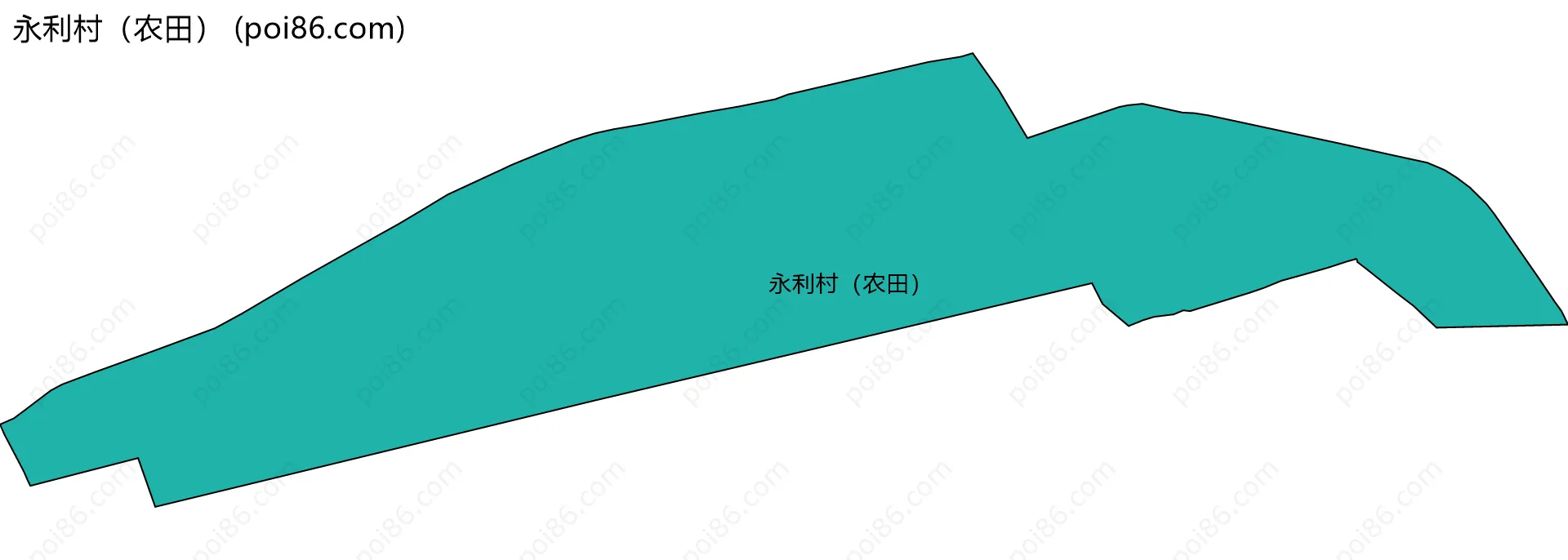 永利村（农田）边界地图