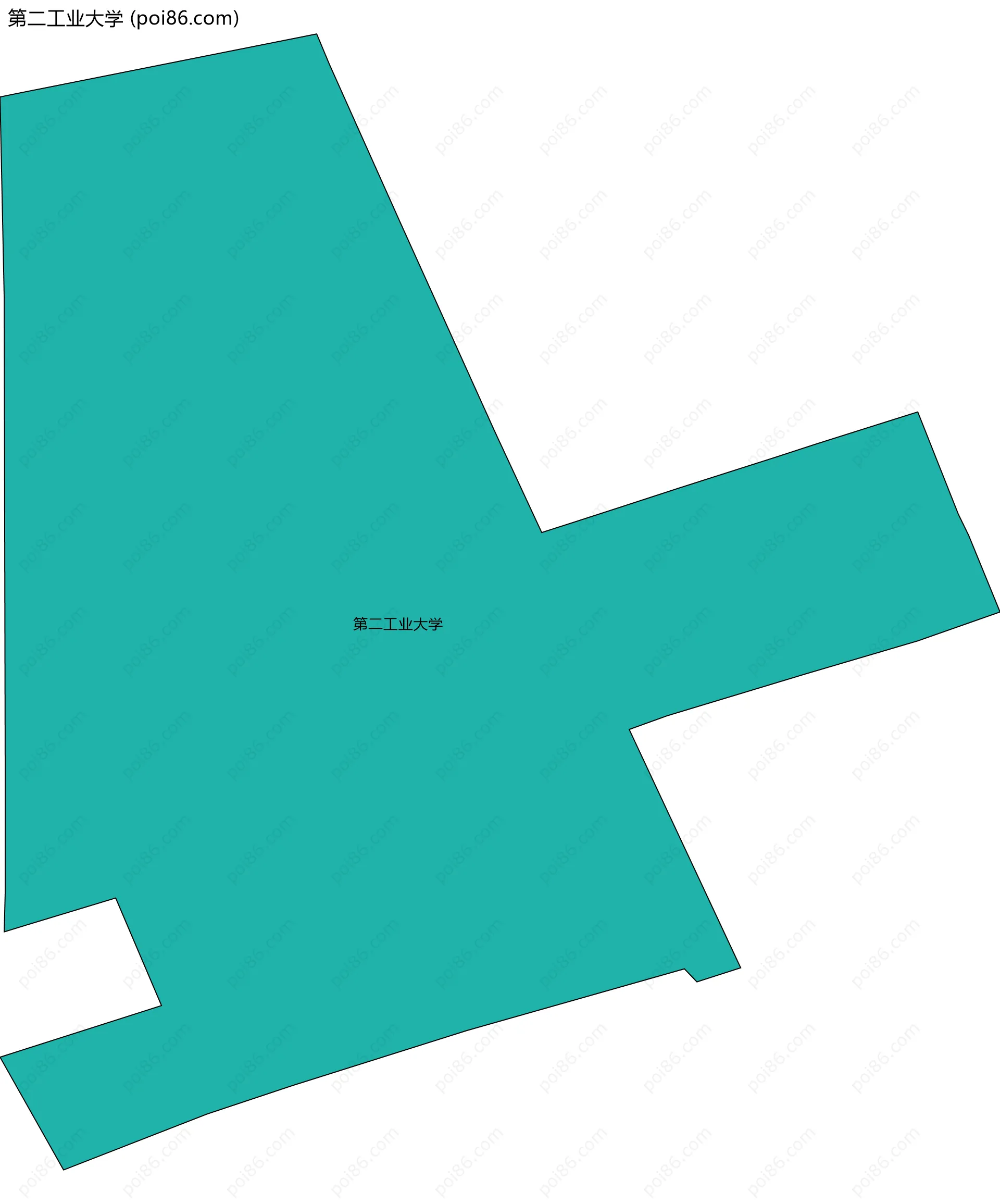 第二工业大学边界地图