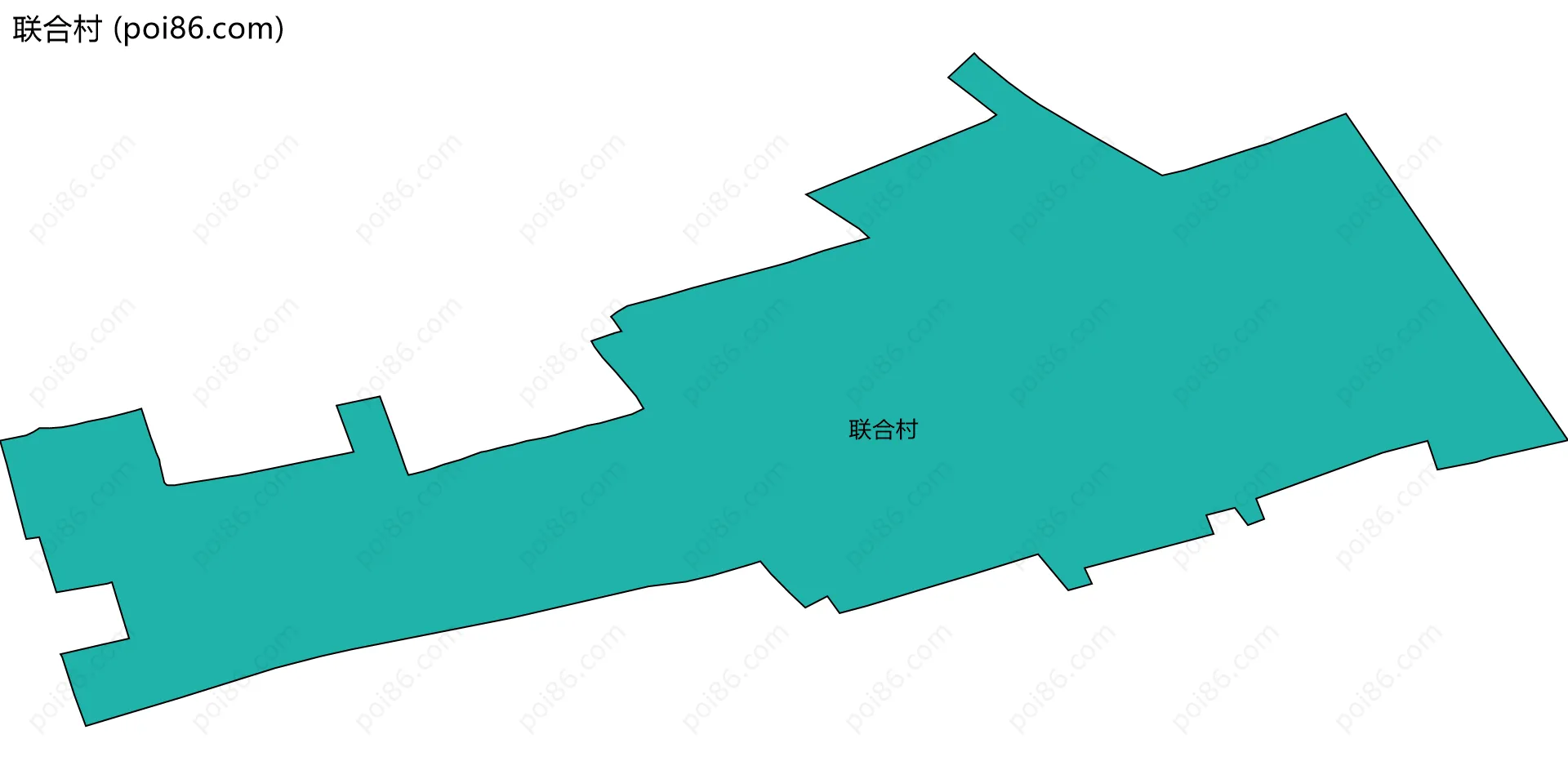 联合村边界地图