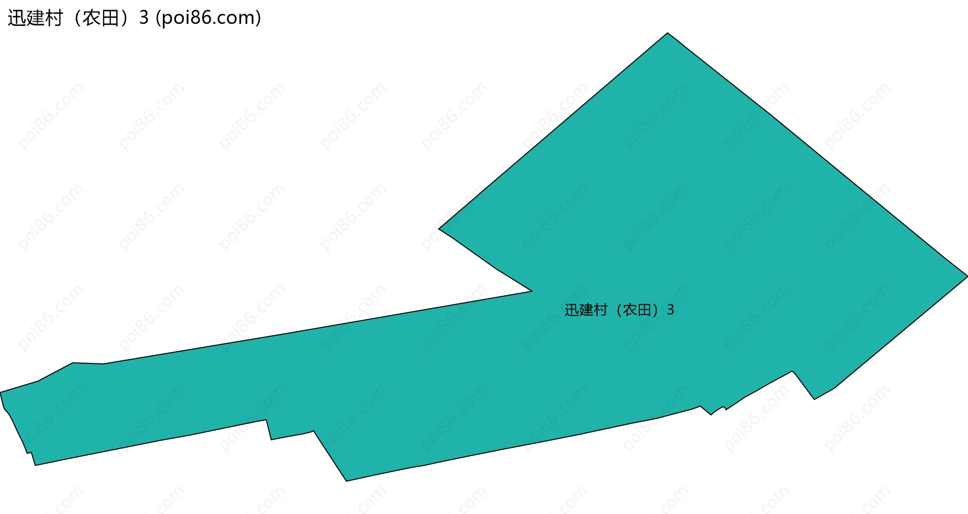 迅建村（农田）3边界地图