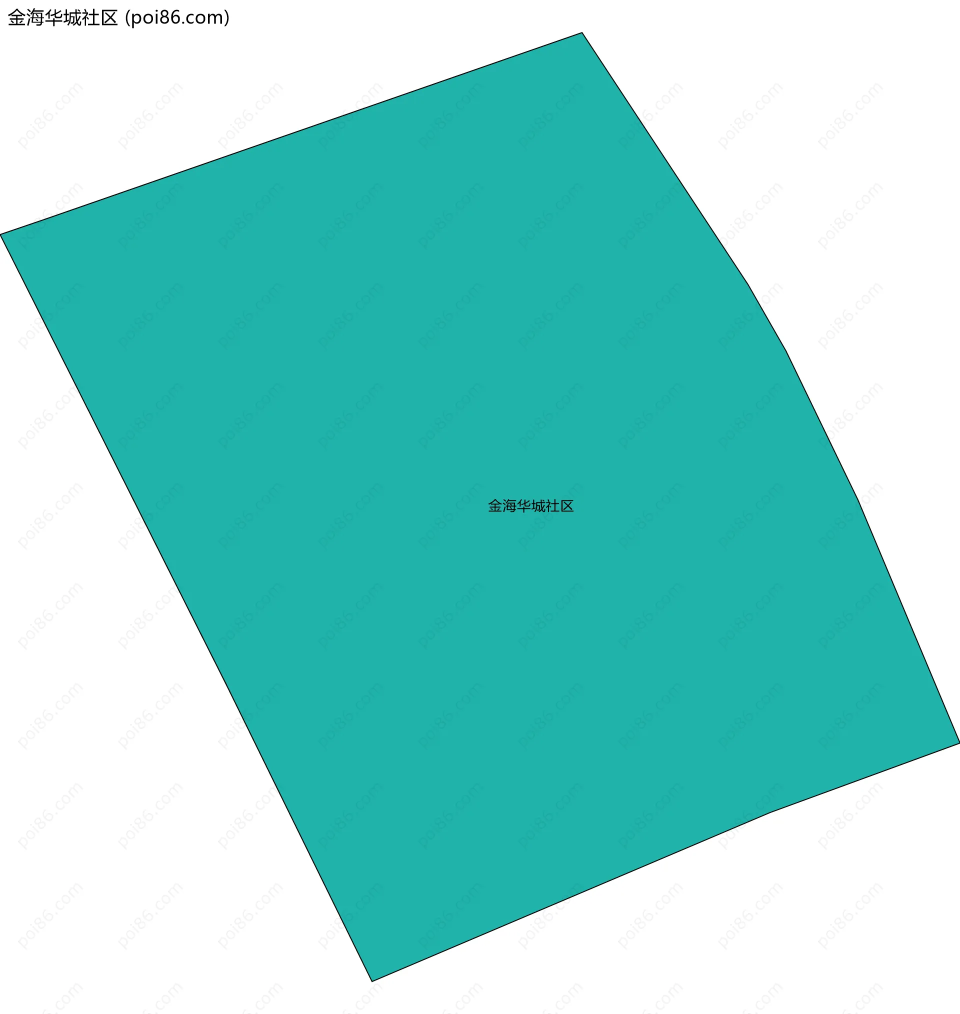 金海华城社区边界地图