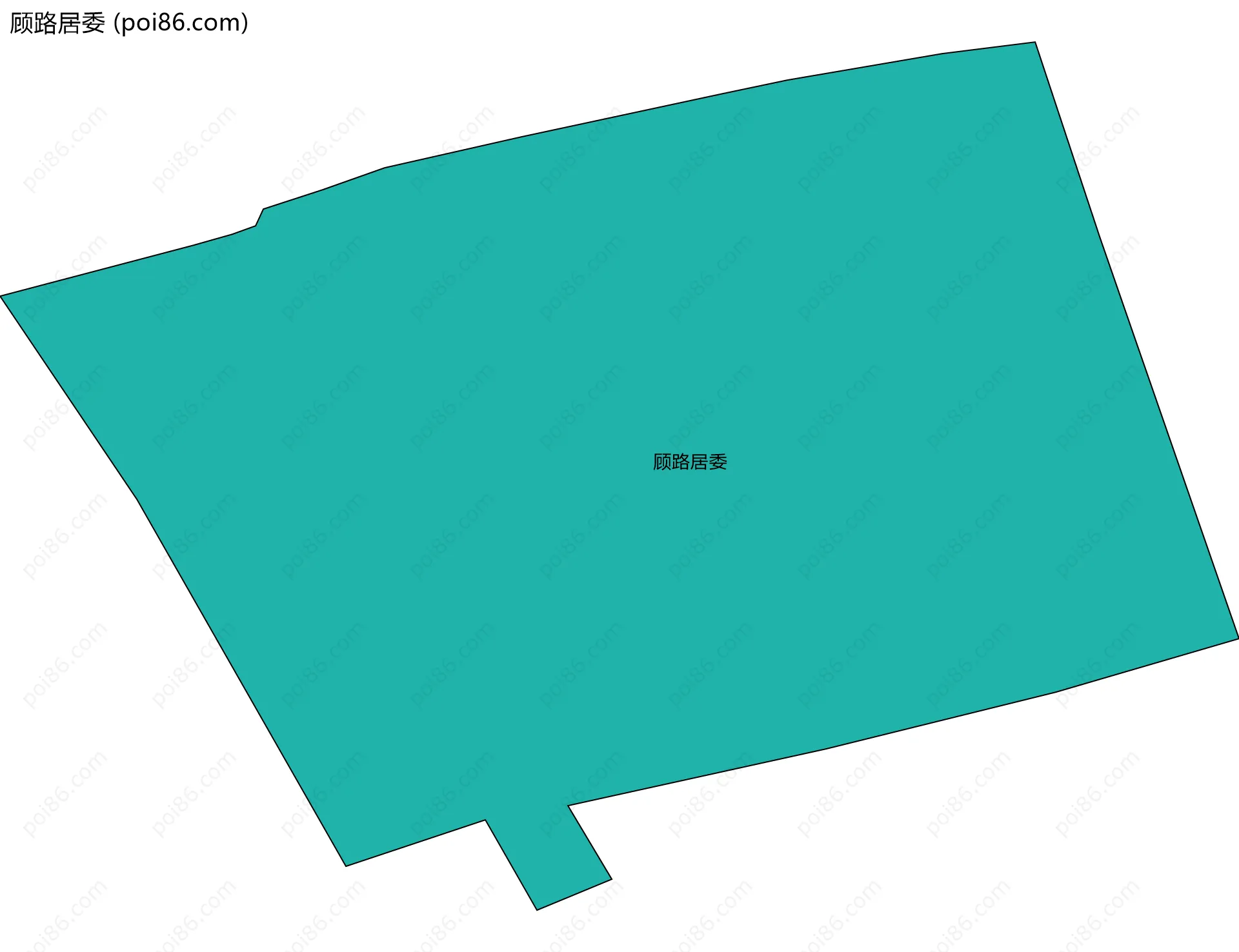 顾路居委边界地图