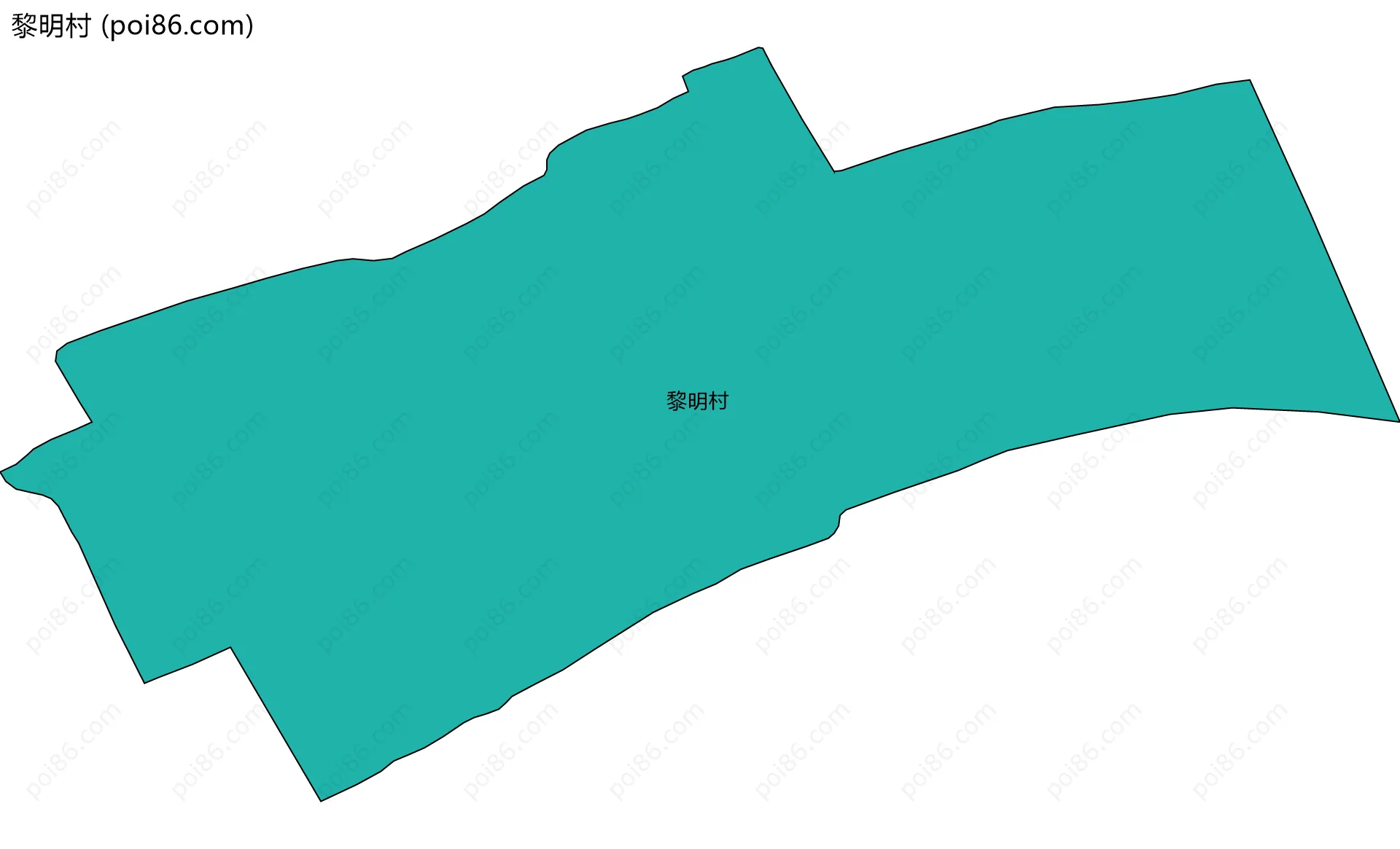 黎明村边界地图