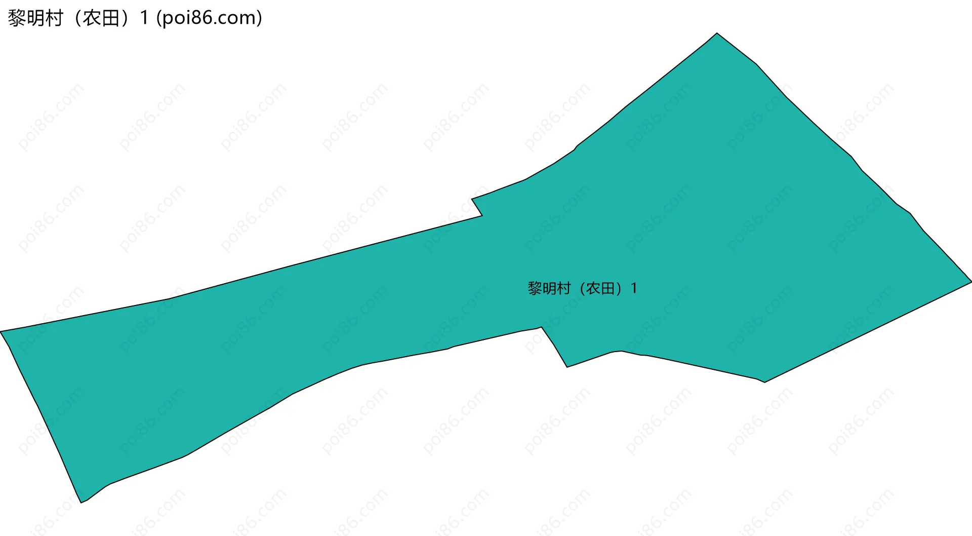 黎明村（农田）1边界地图