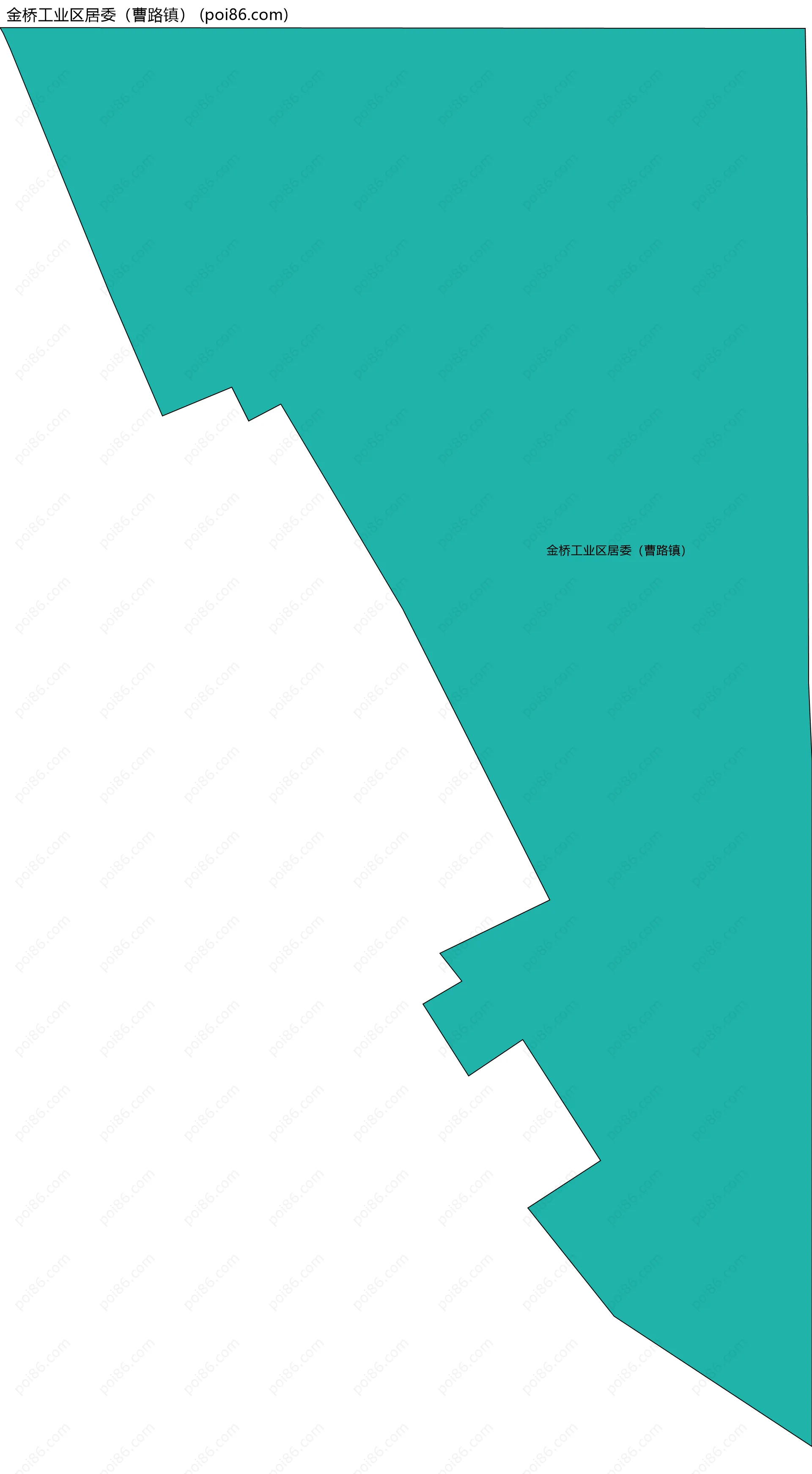 金桥工业区居委（曹路镇）边界地图