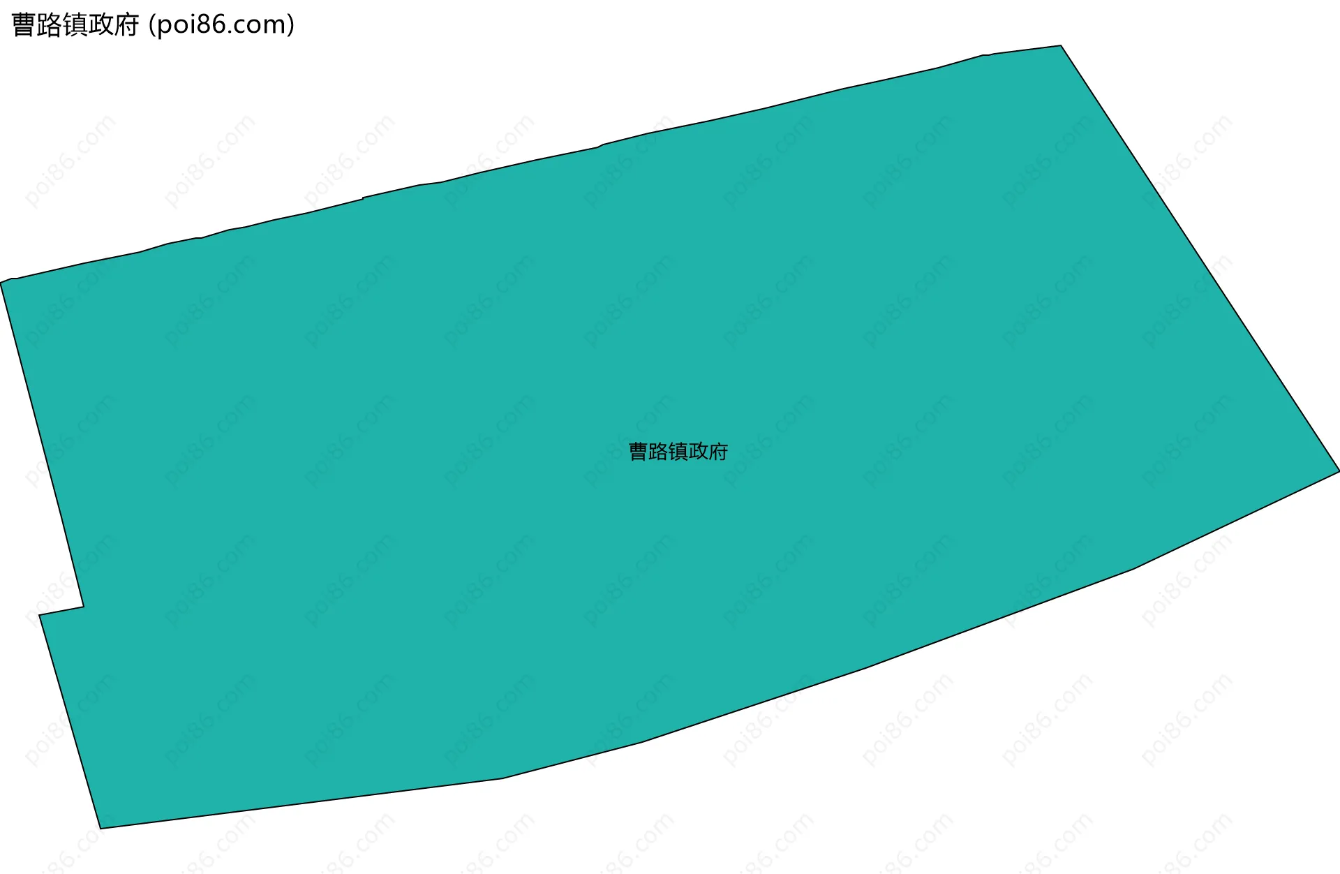 曹路镇政府边界地图
