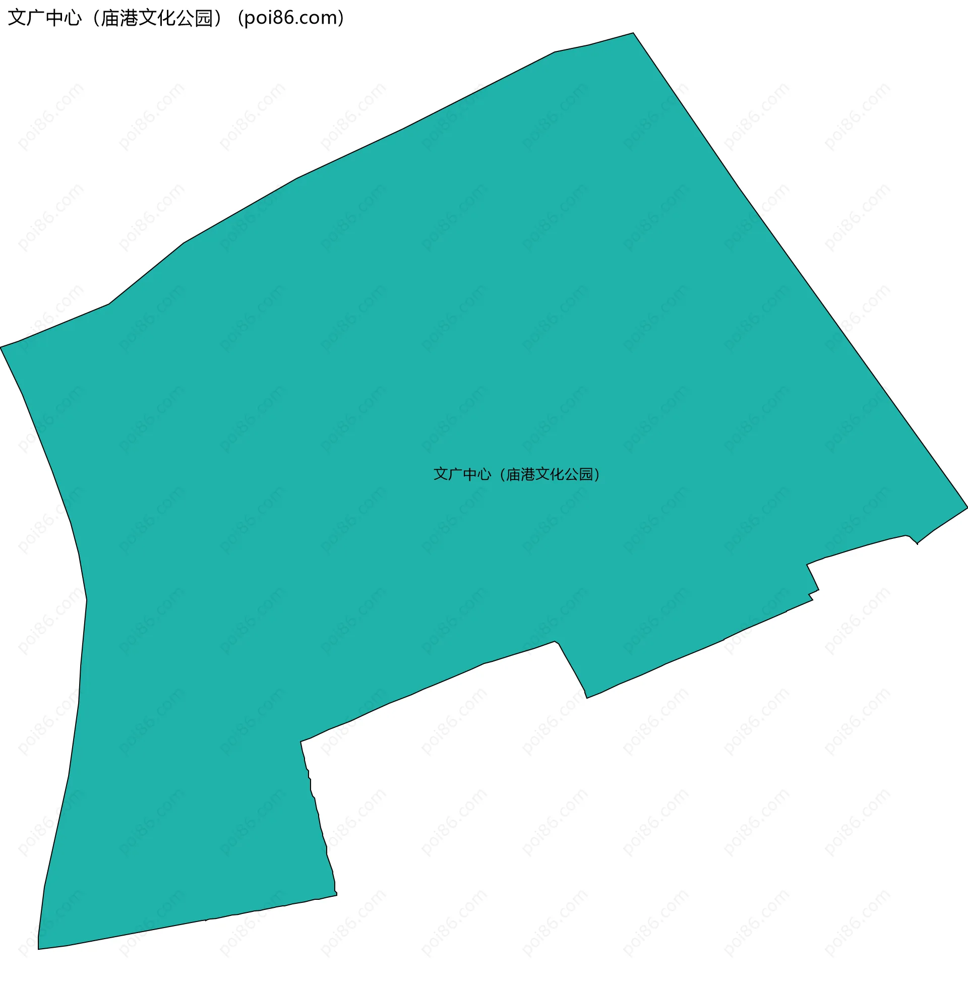 文广中心（庙港文化公园）边界地图
