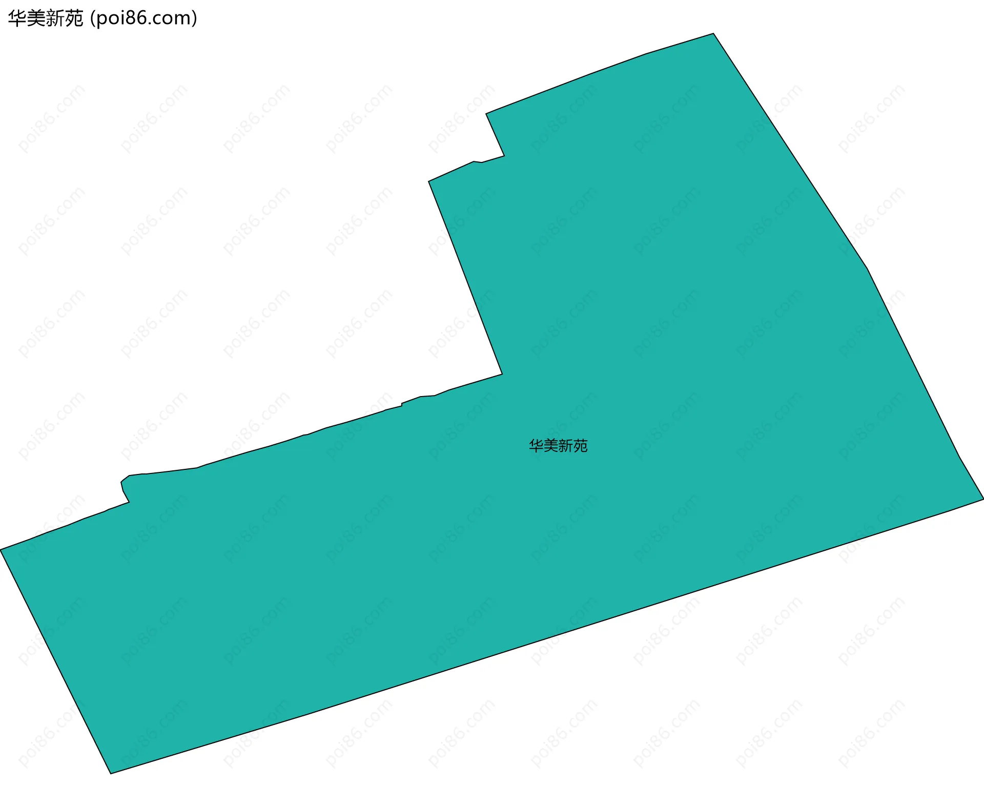 华美新苑边界地图