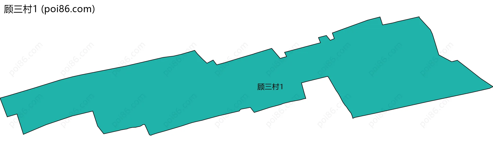 顾三村1边界地图