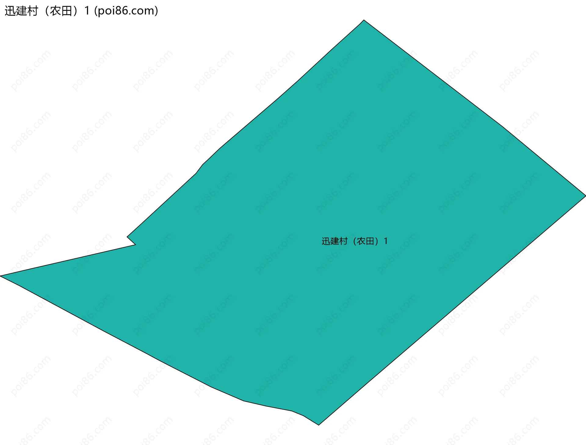 迅建村（农田）1边界地图