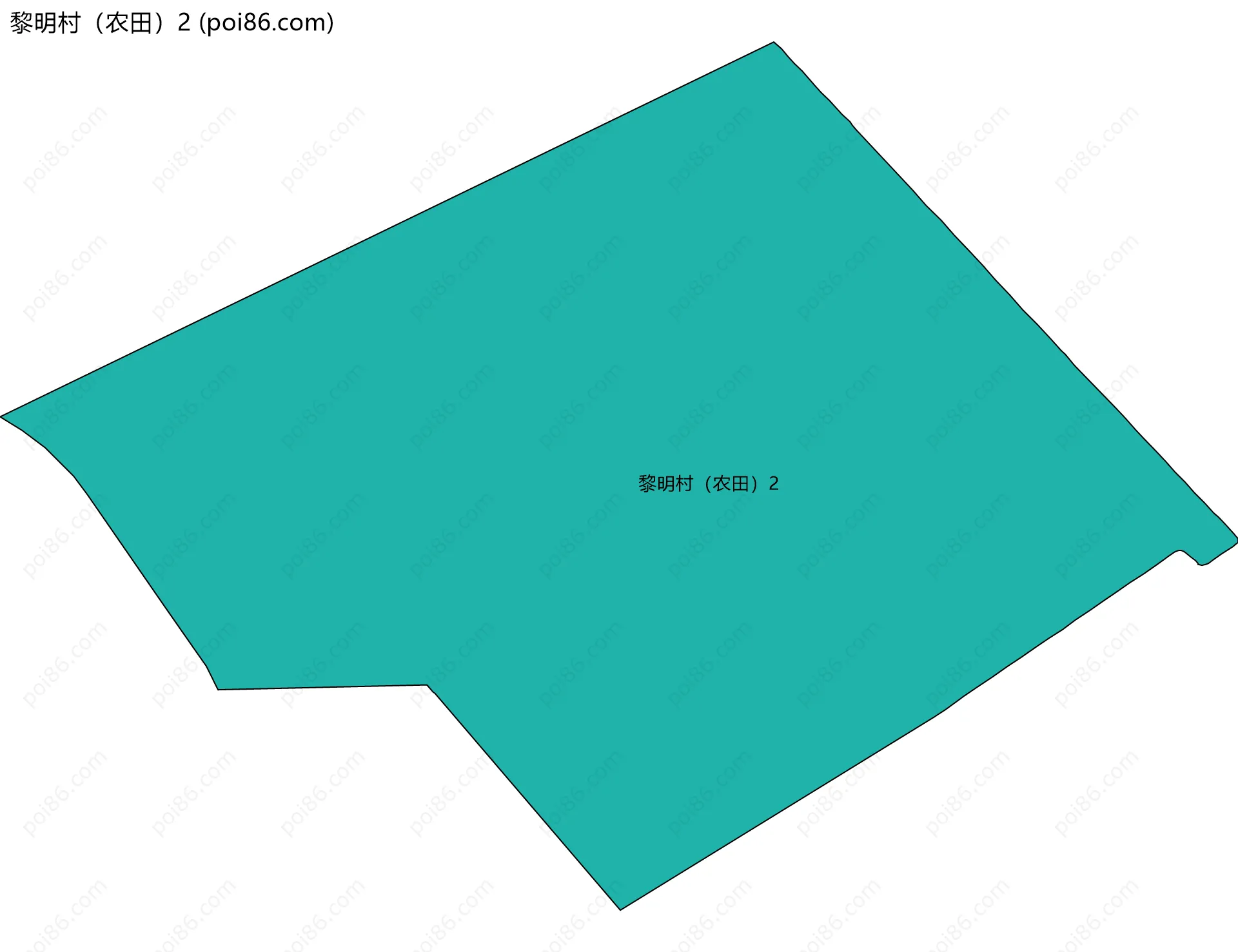 黎明村（农田）2边界地图