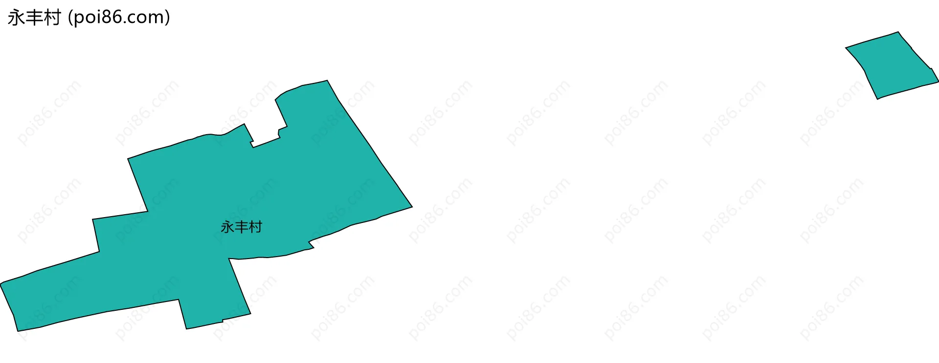 永丰村边界地图