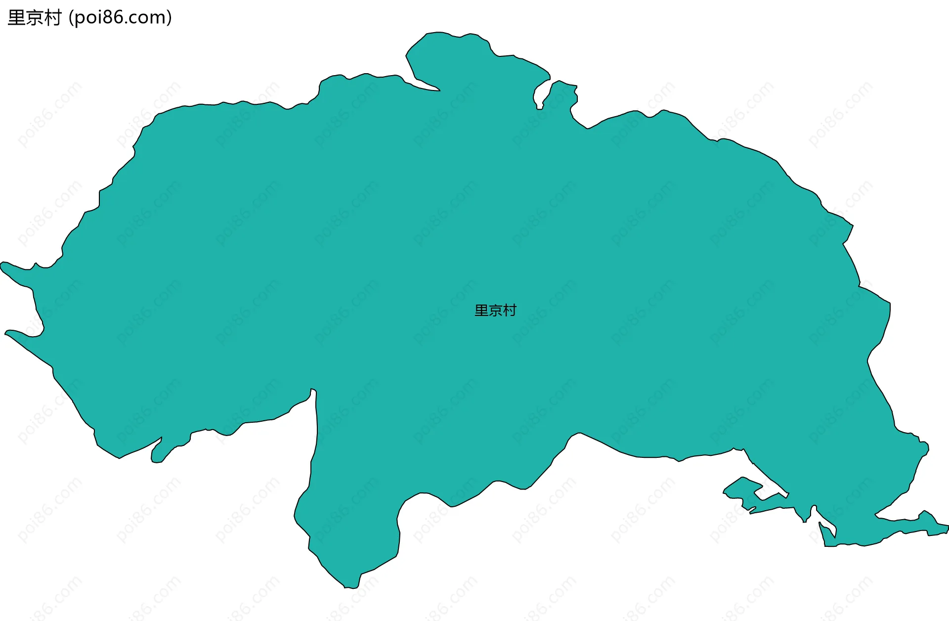 里京村边界地图