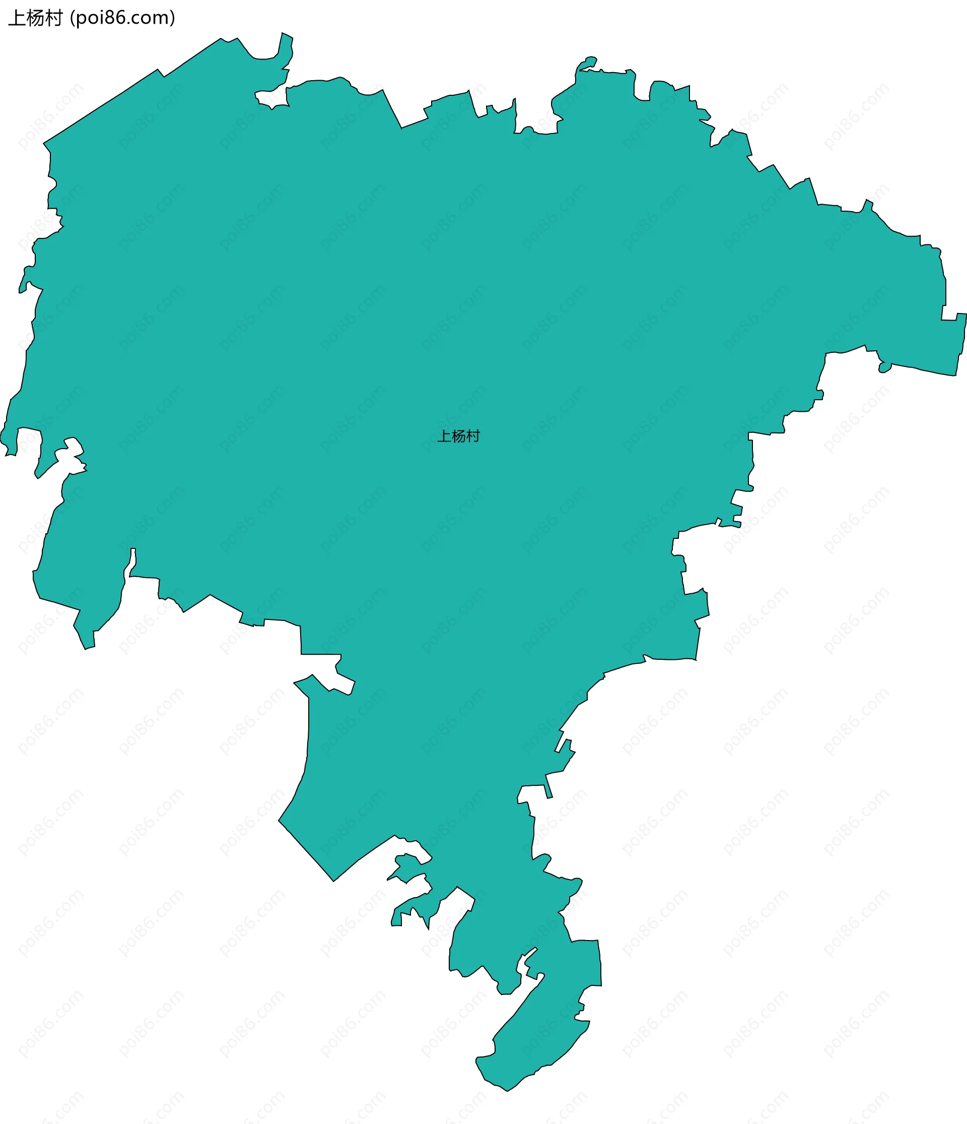 上杨村边界地图