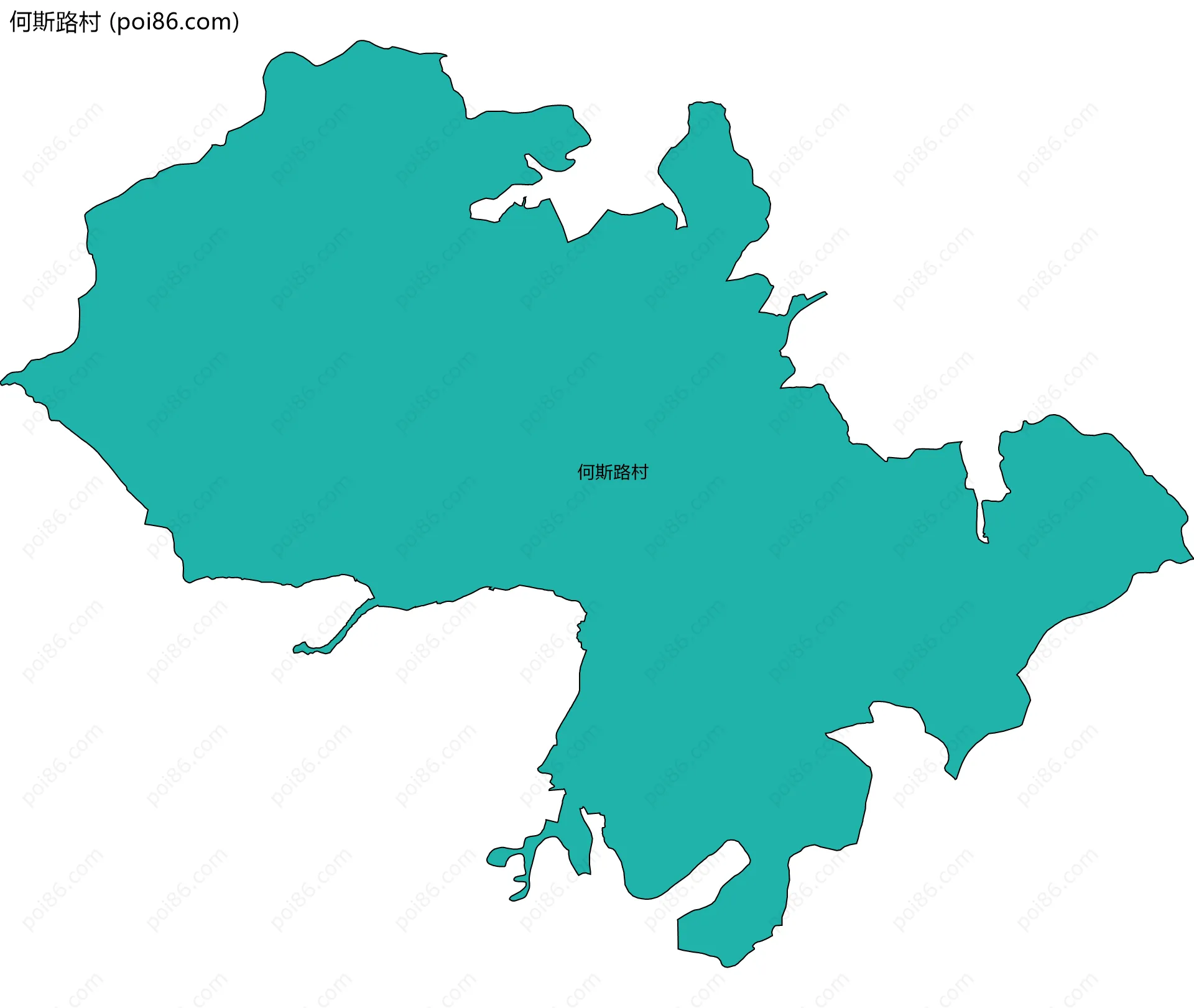 何斯路村边界地图
