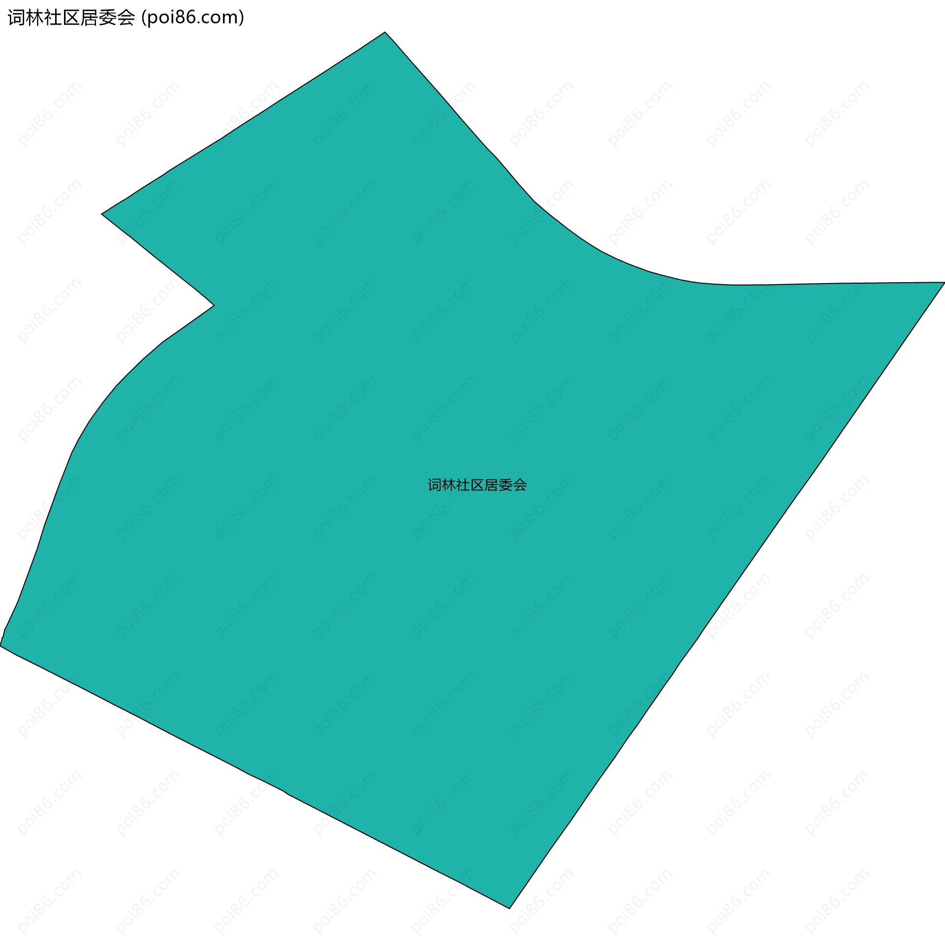 词林社区居委会边界地图