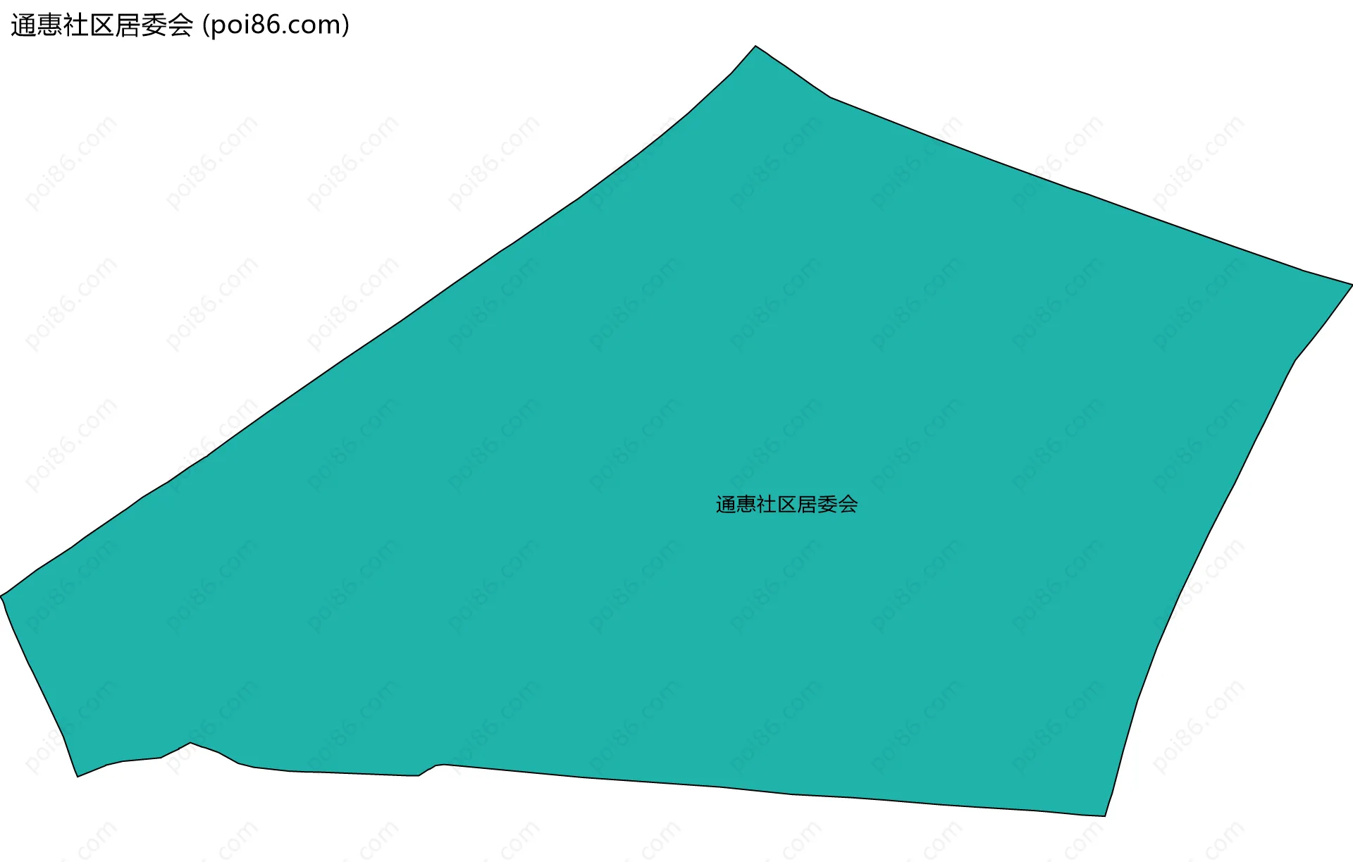 通惠社区居委会边界地图