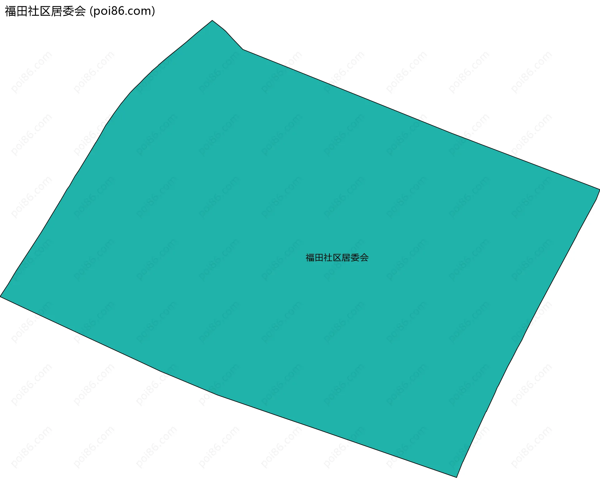 福田社区居委会边界地图