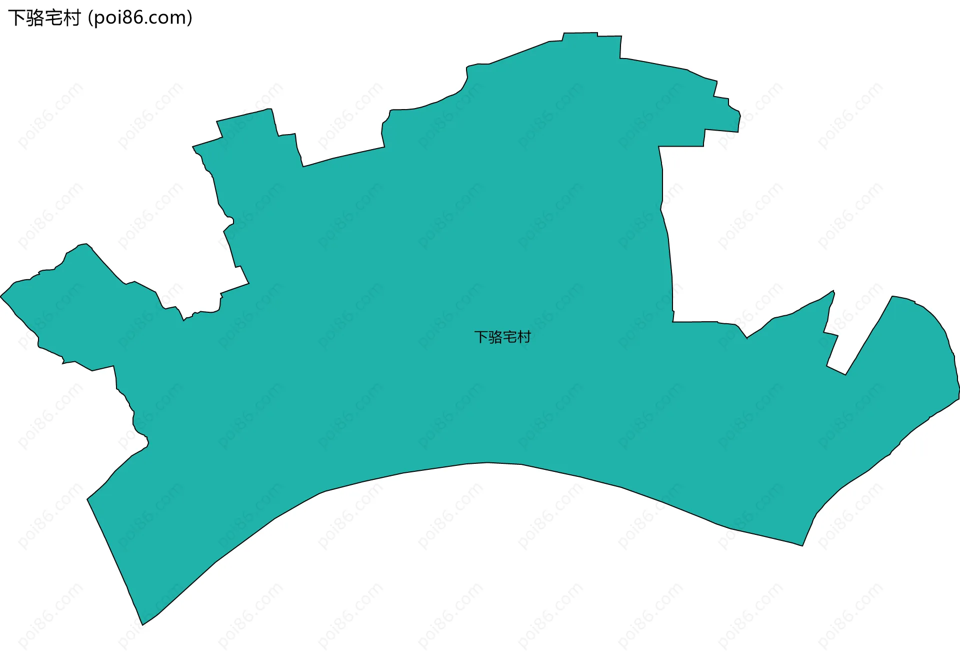 下骆宅村边界地图