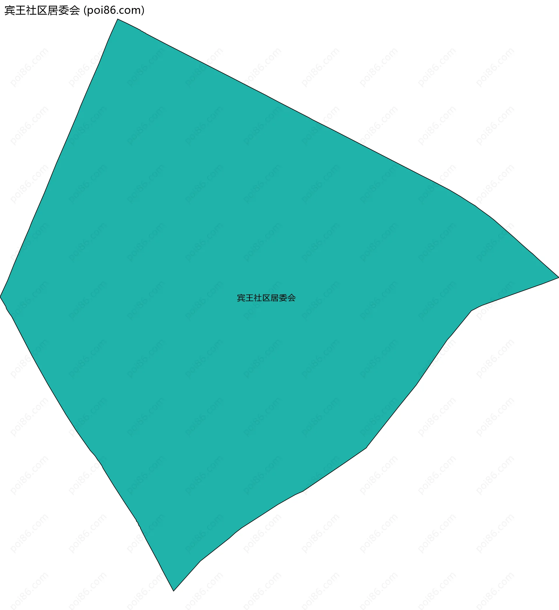 宾王社区居委会边界地图