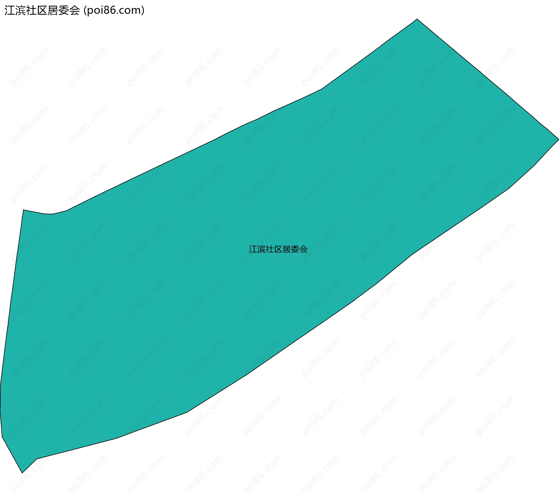 江滨社区居委会边界地图