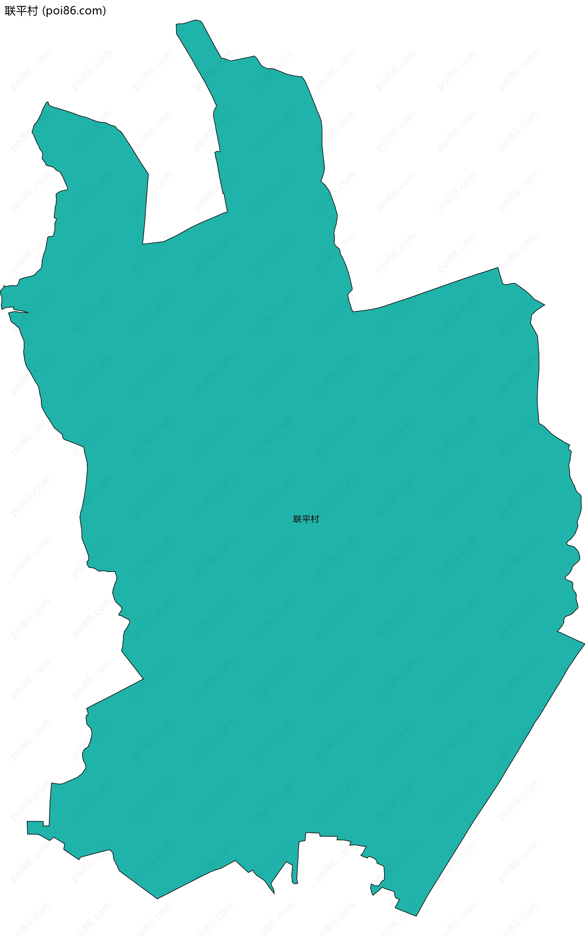 联平村边界地图