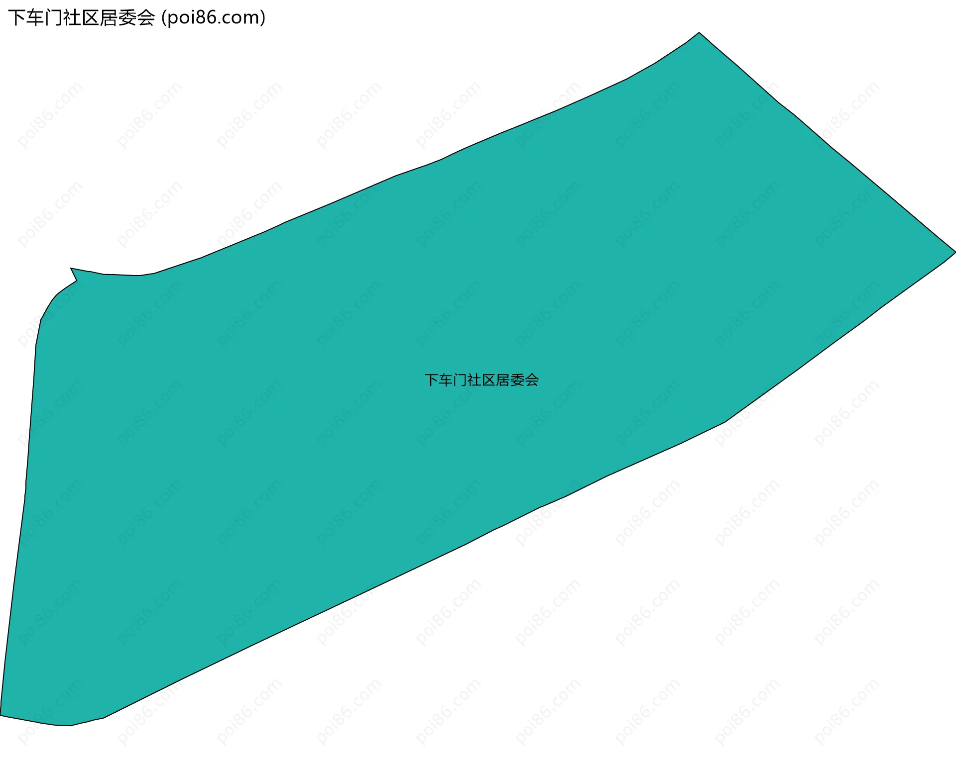 下车门社区居委会边界地图