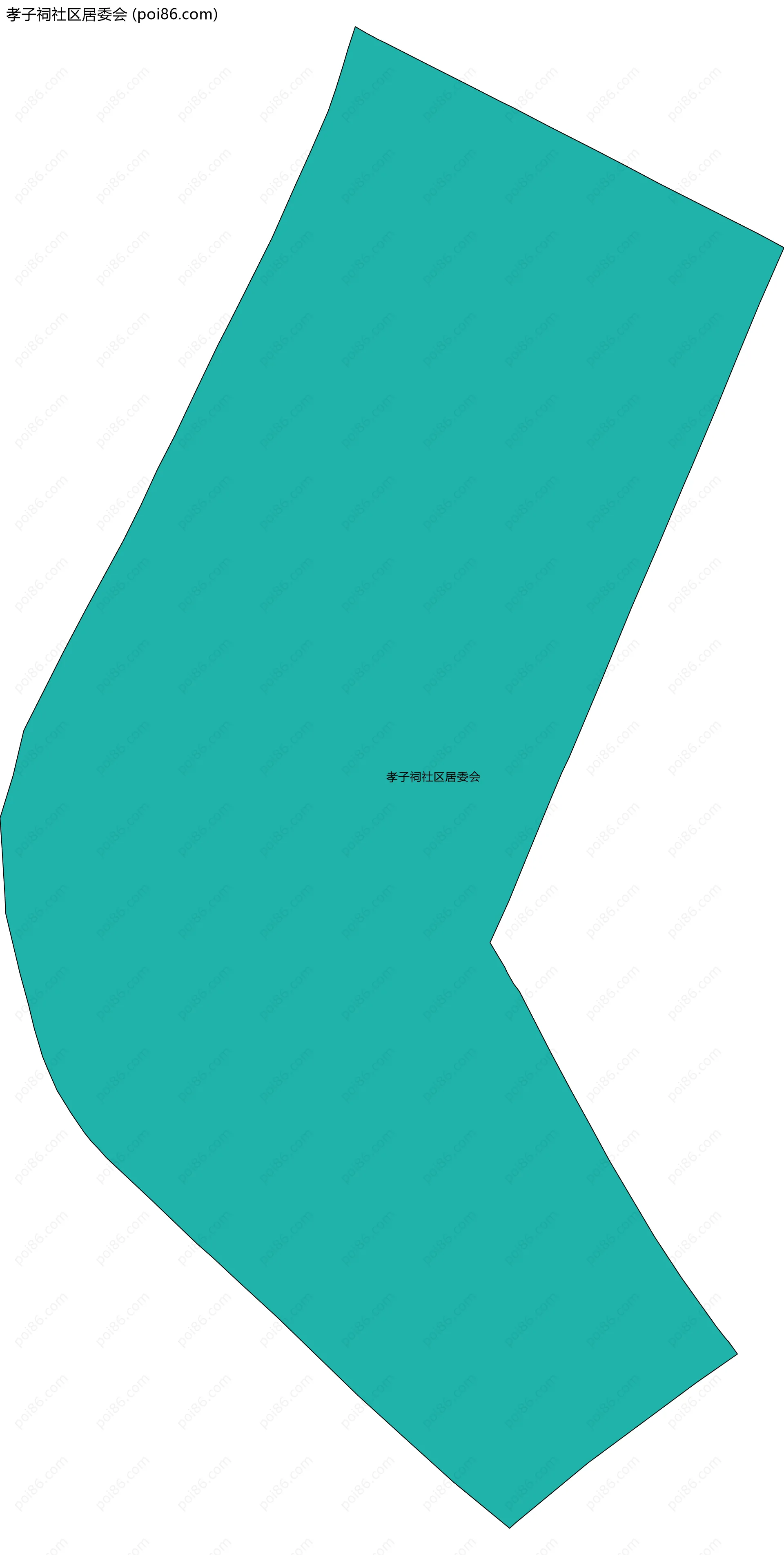 孝子祠社区居委会边界地图