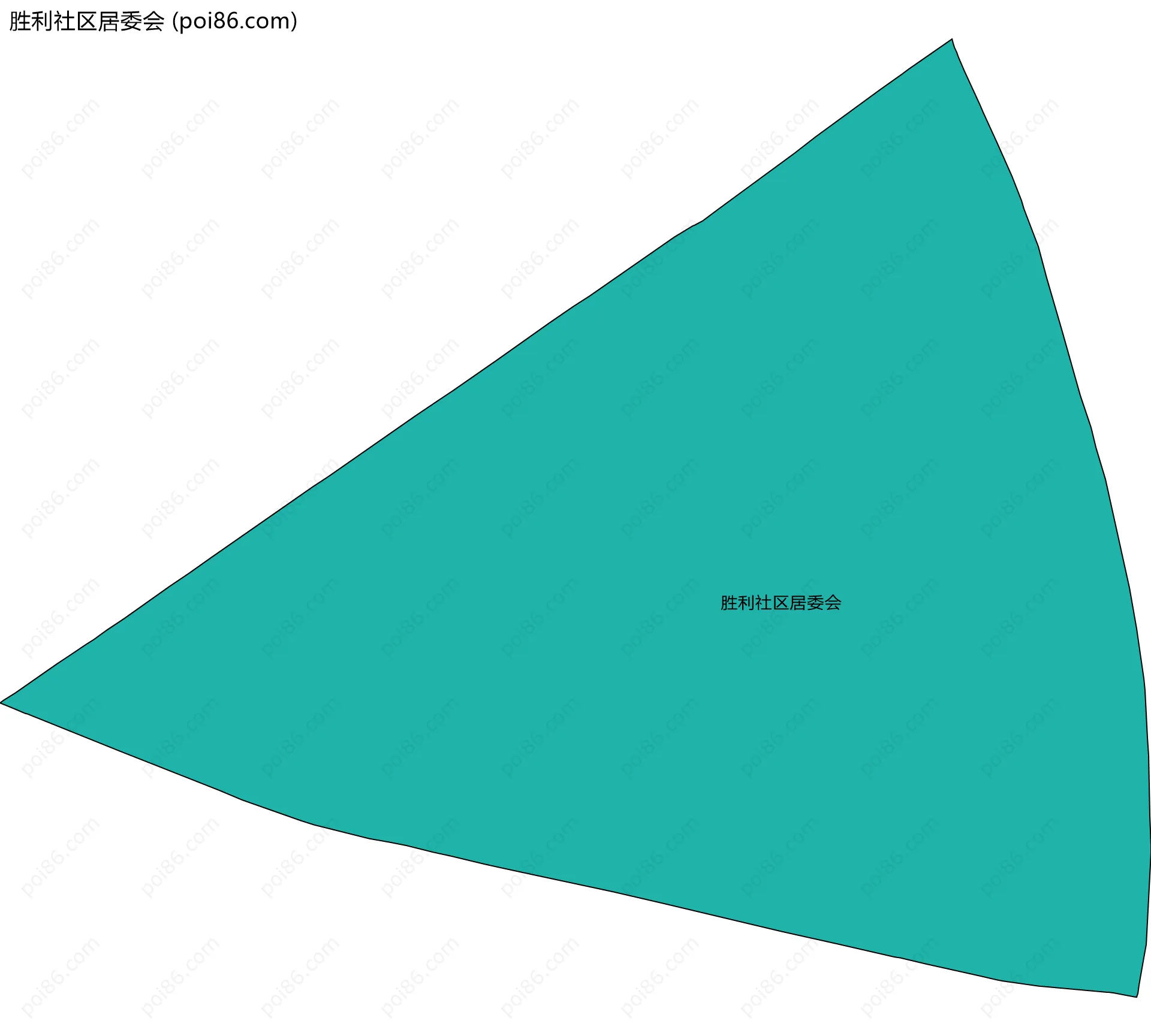 胜利社区居委会边界地图