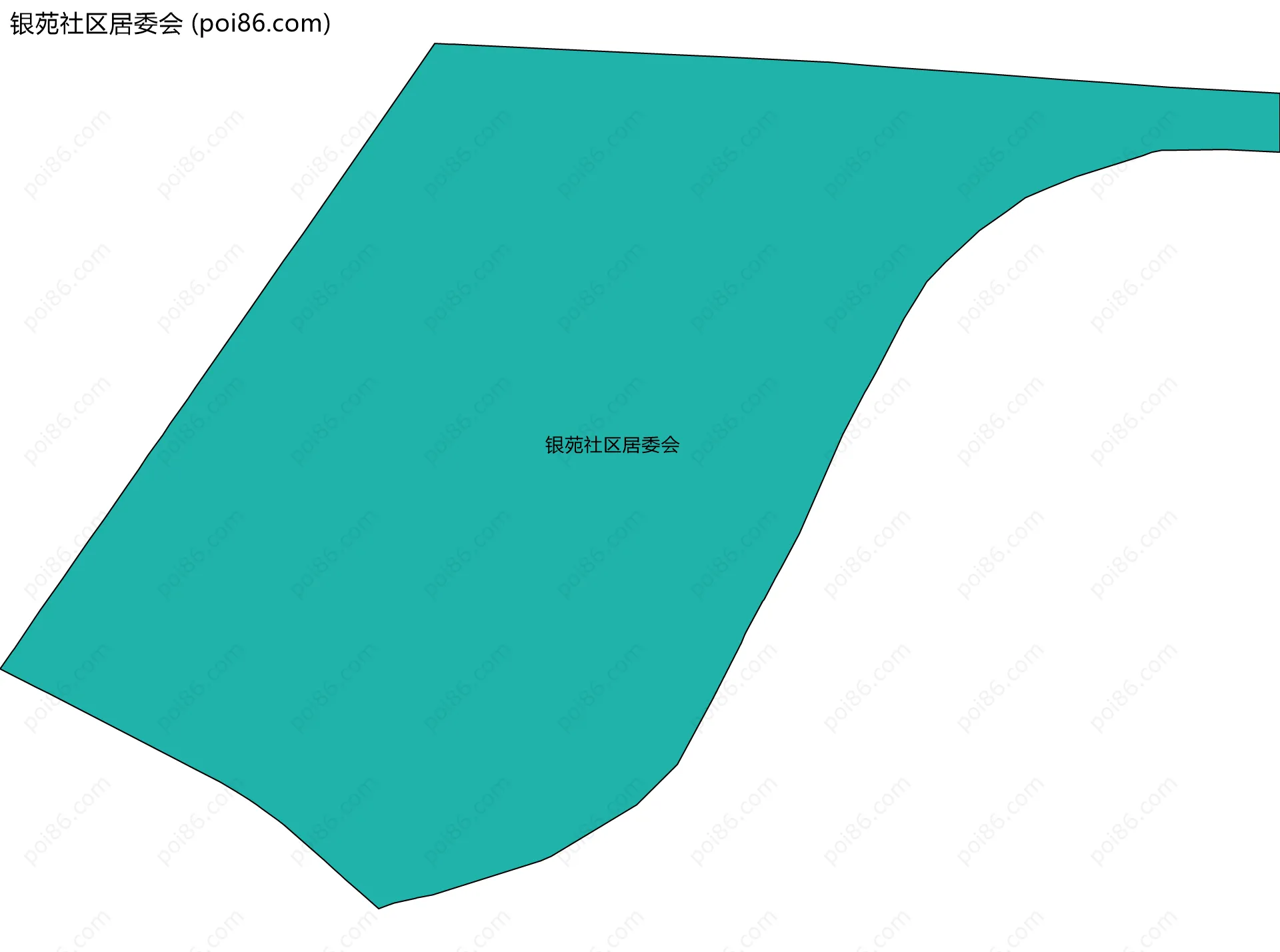 银苑社区居委会边界地图