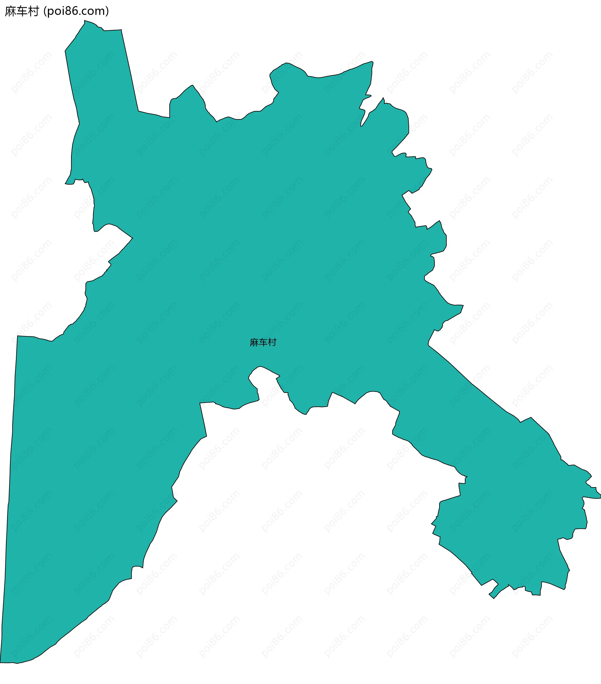 麻车村边界地图