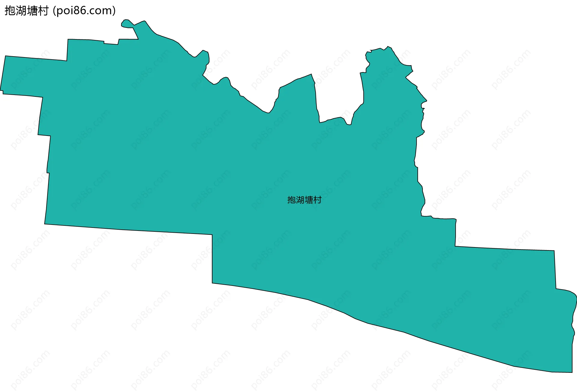 抱湖塘村边界地图