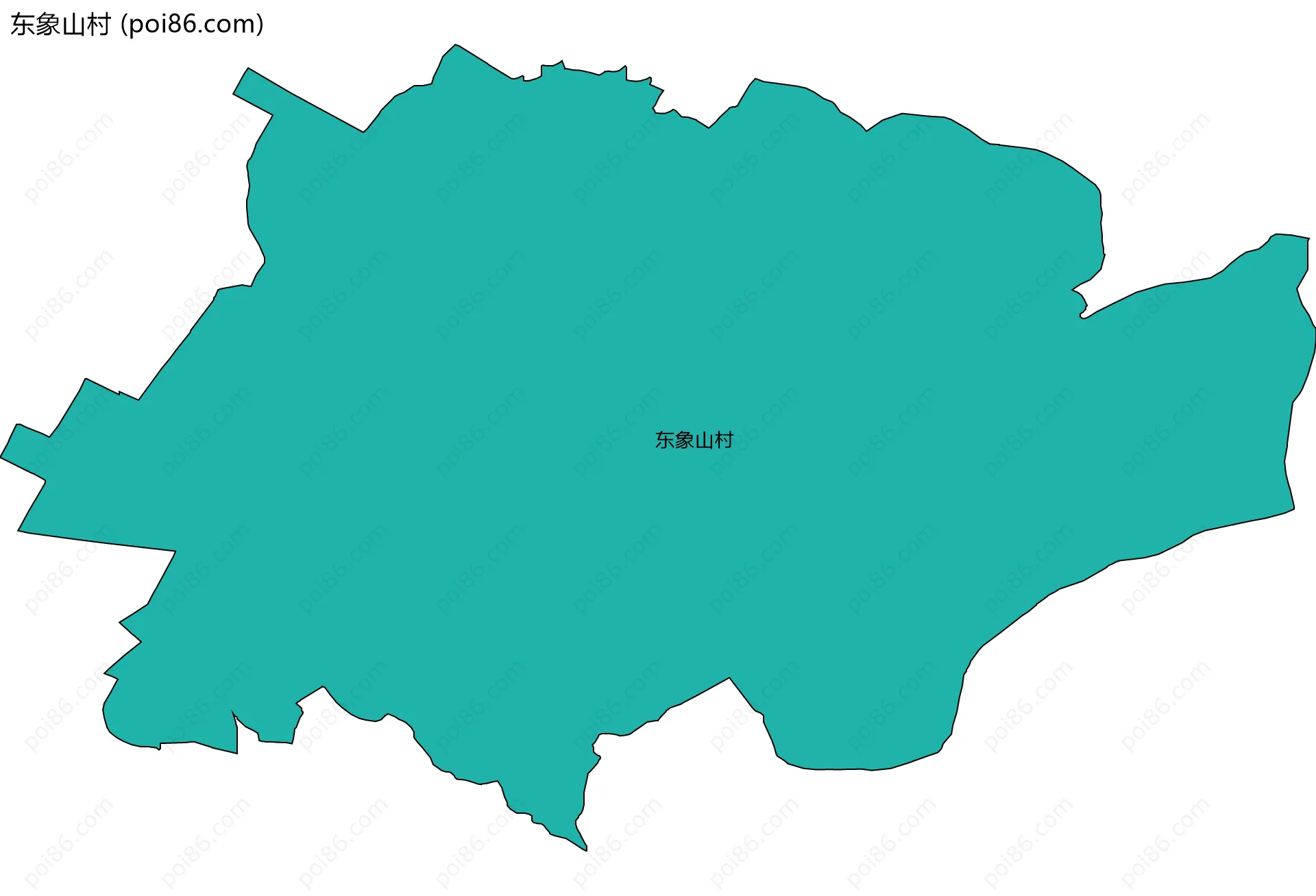 东象山村边界地图